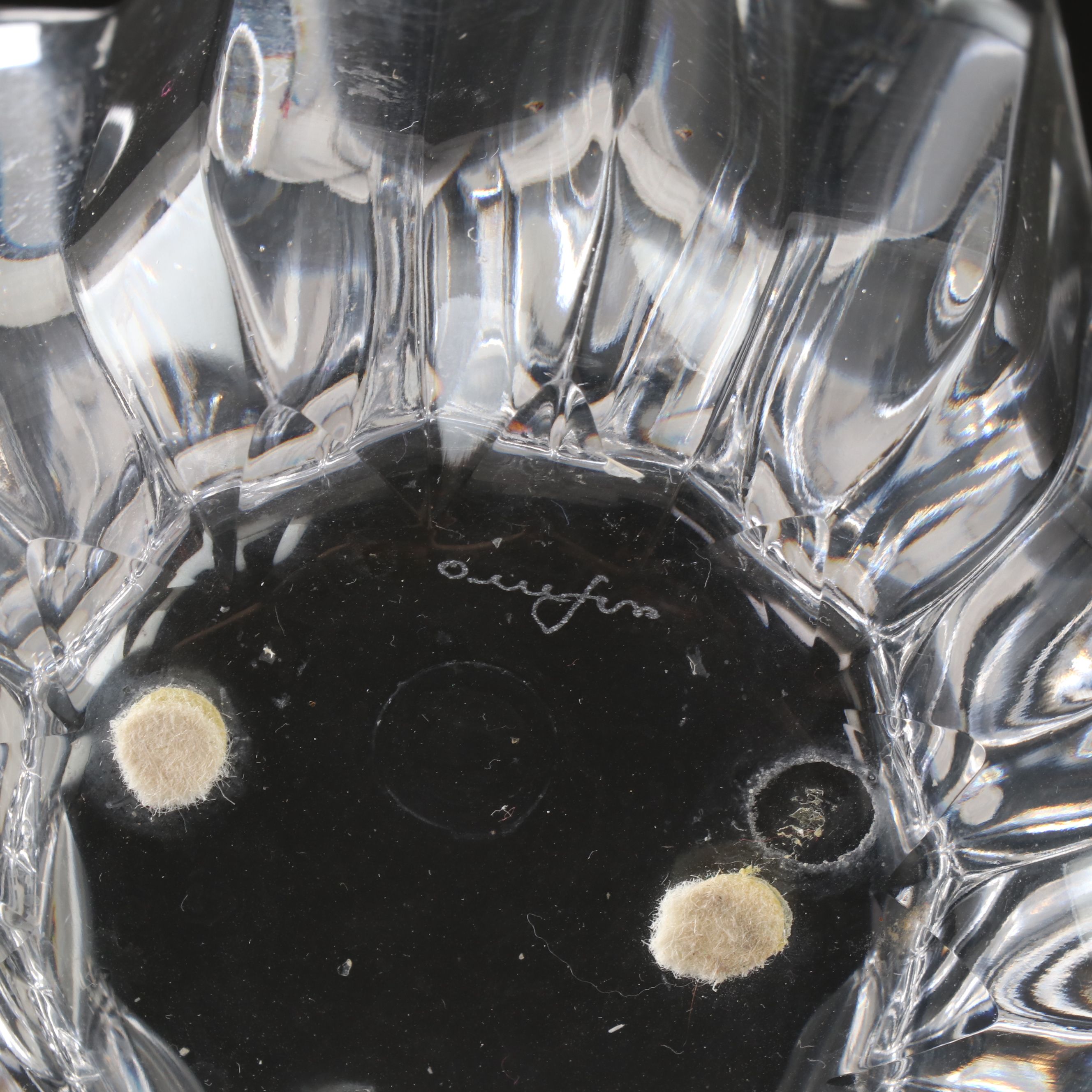 Orrefors "Raspberry" and More Crystal Bowls