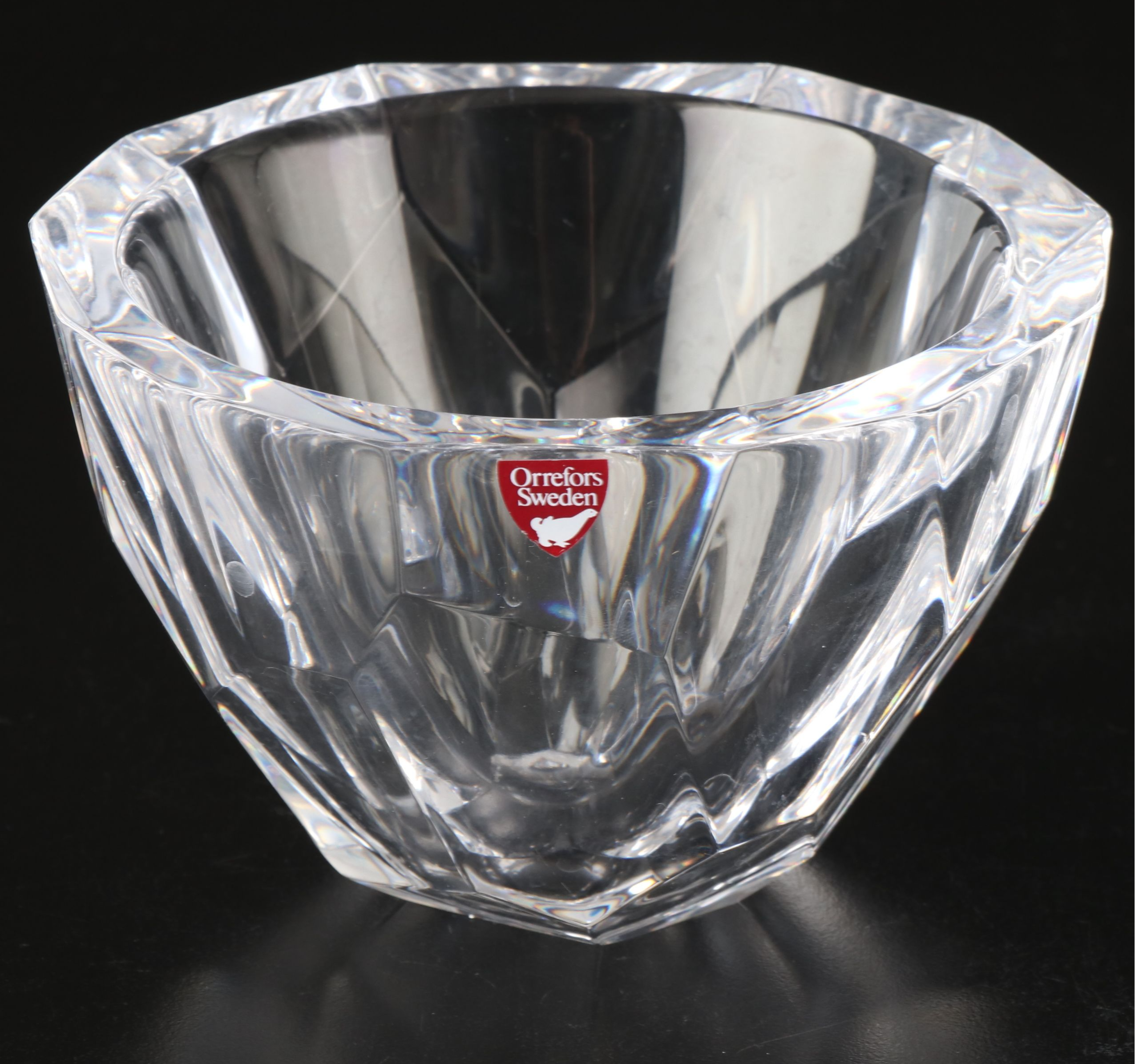 Orrefors "Raspberry" and More Crystal Bowls