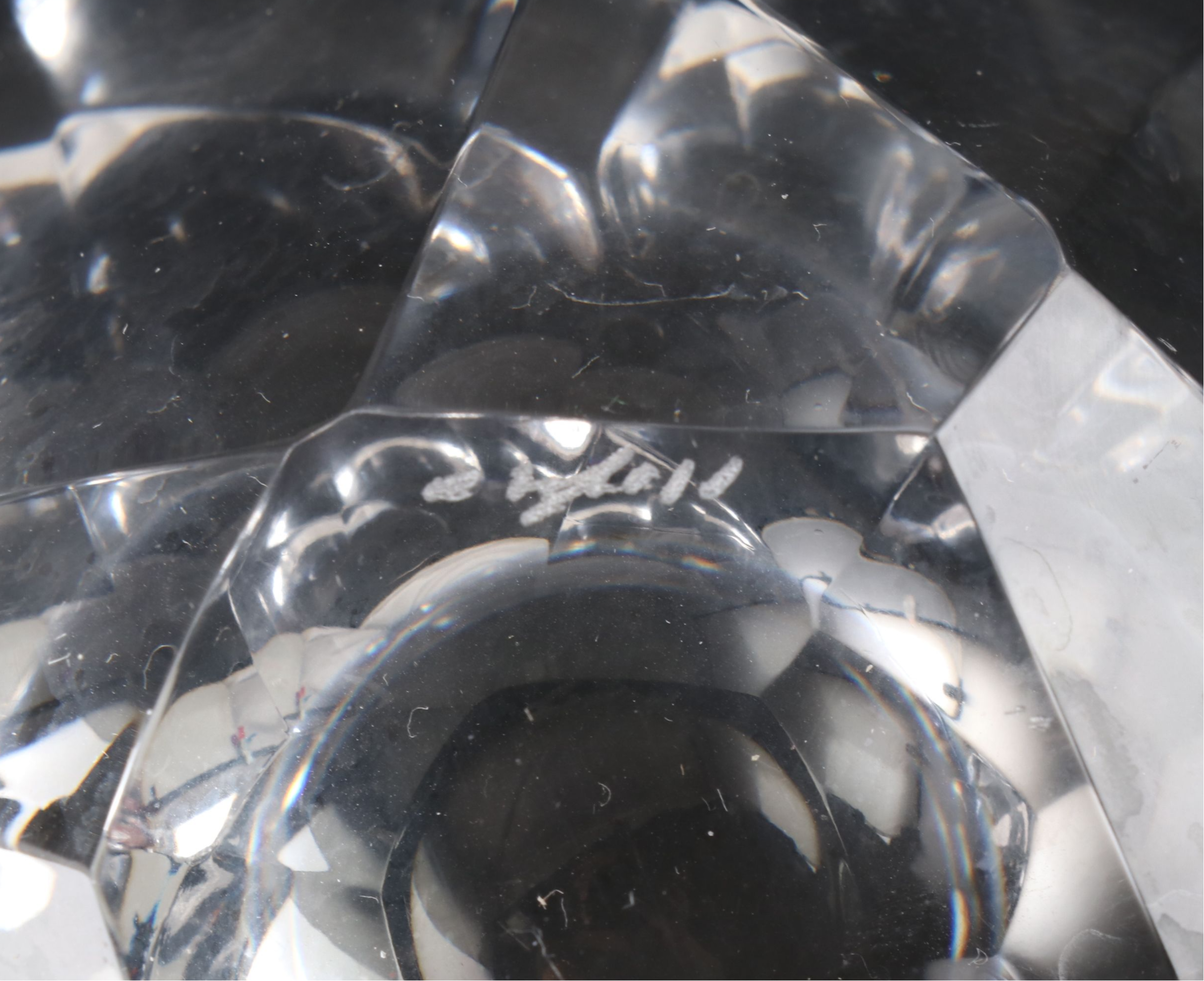 Orrefors "Raspberry" and More Crystal Bowls