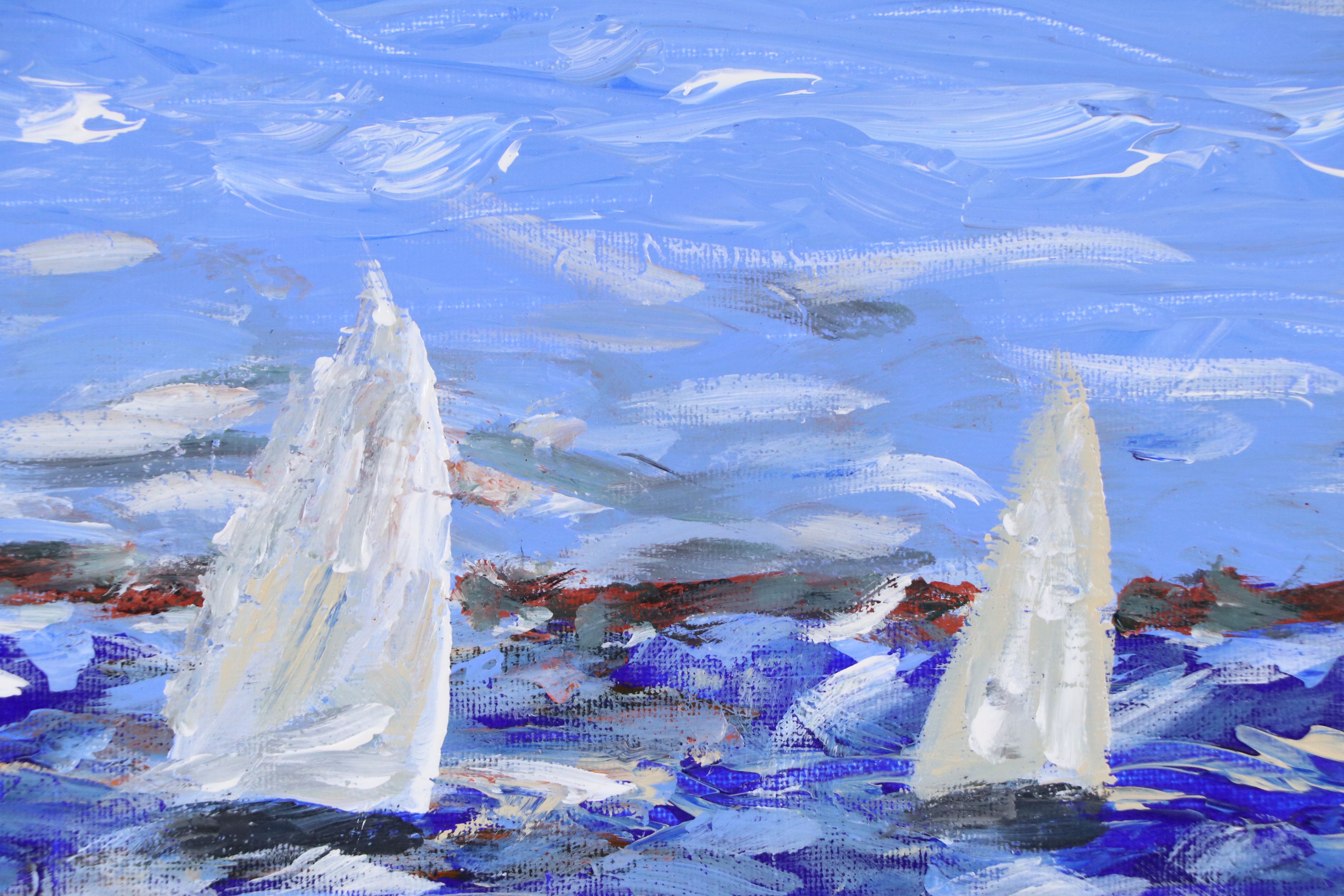 Cal Long Oil Painting "Sailing," 2023