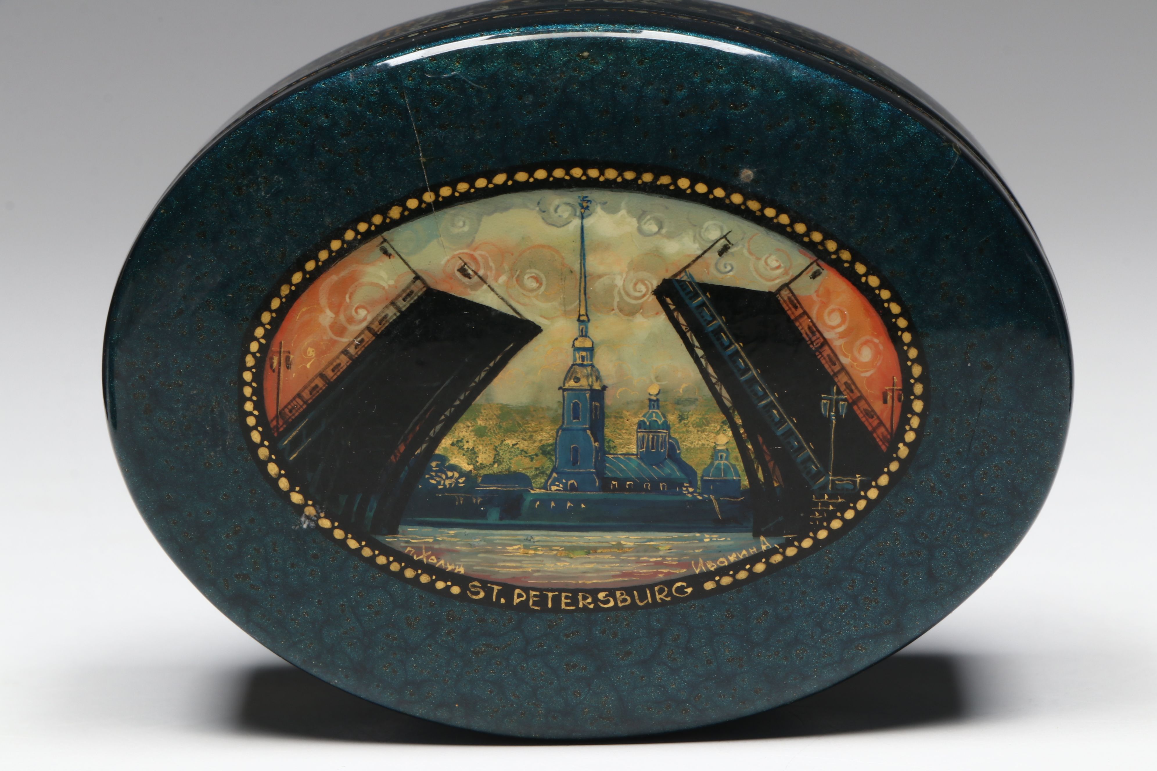 Russian Hand-Painted Cathedral of Christ the Savior and More Lacquerware Boxes
