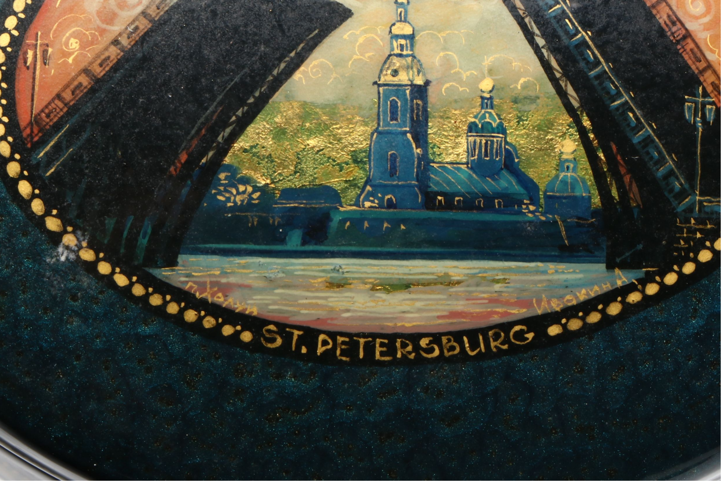 Russian Hand-Painted Cathedral of Christ the Savior and More Lacquerware Boxes
