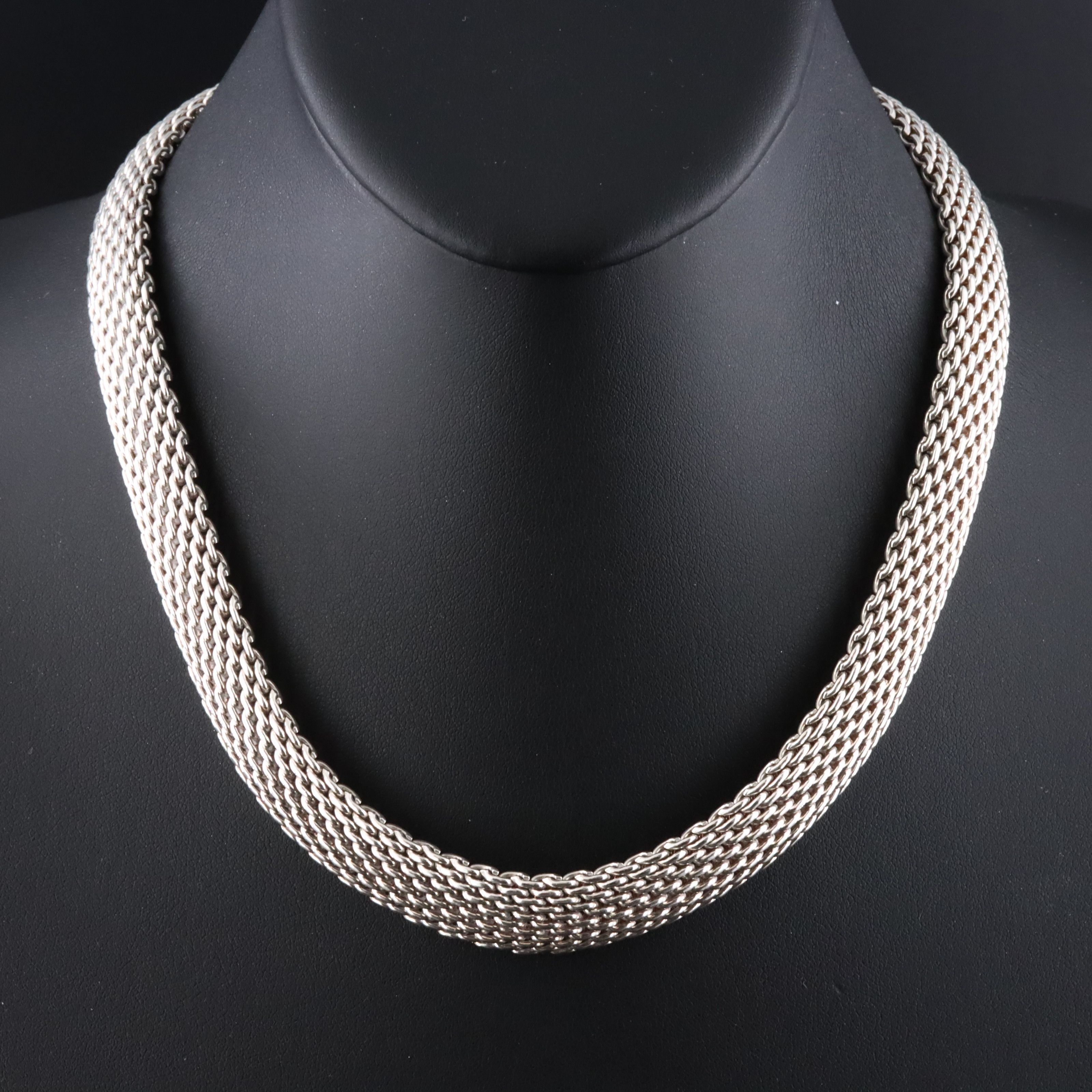 Tiffany & Co. Somerset Sterling Mesh Necklace