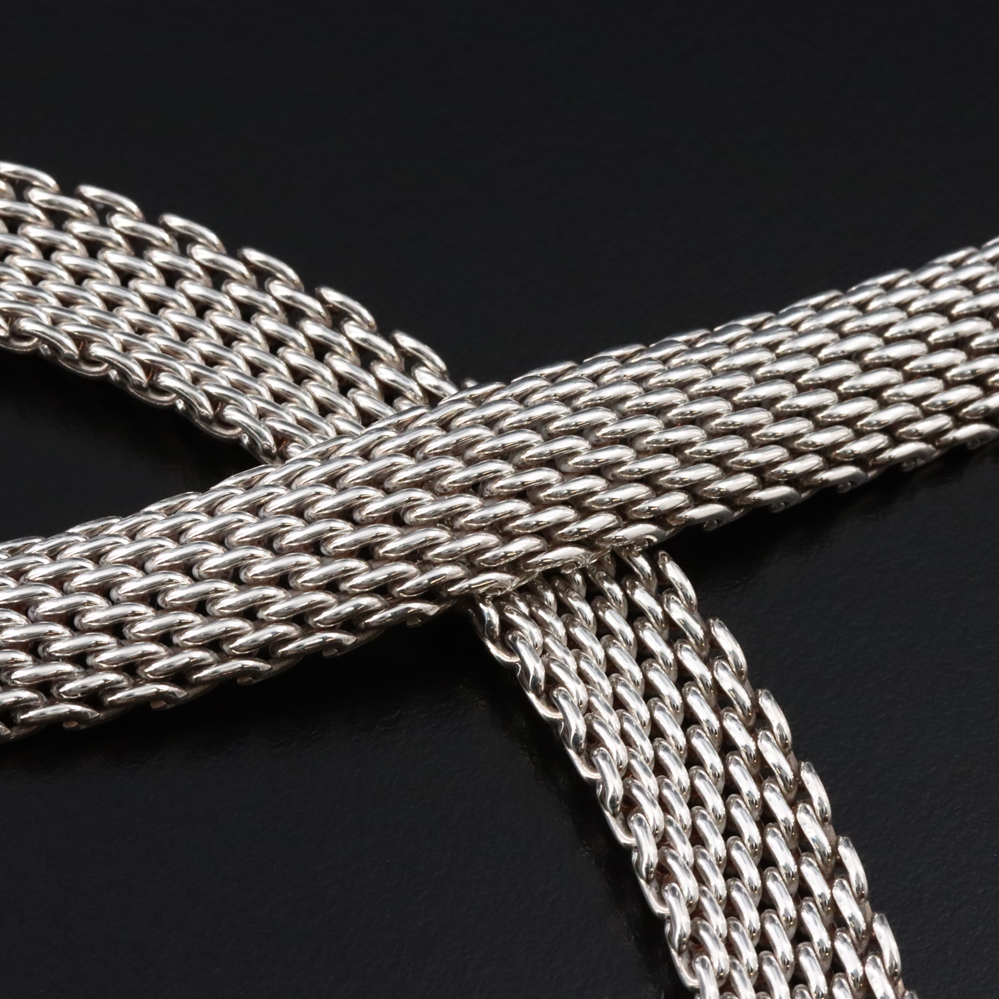 Tiffany & Co. Somerset Sterling Mesh Necklace