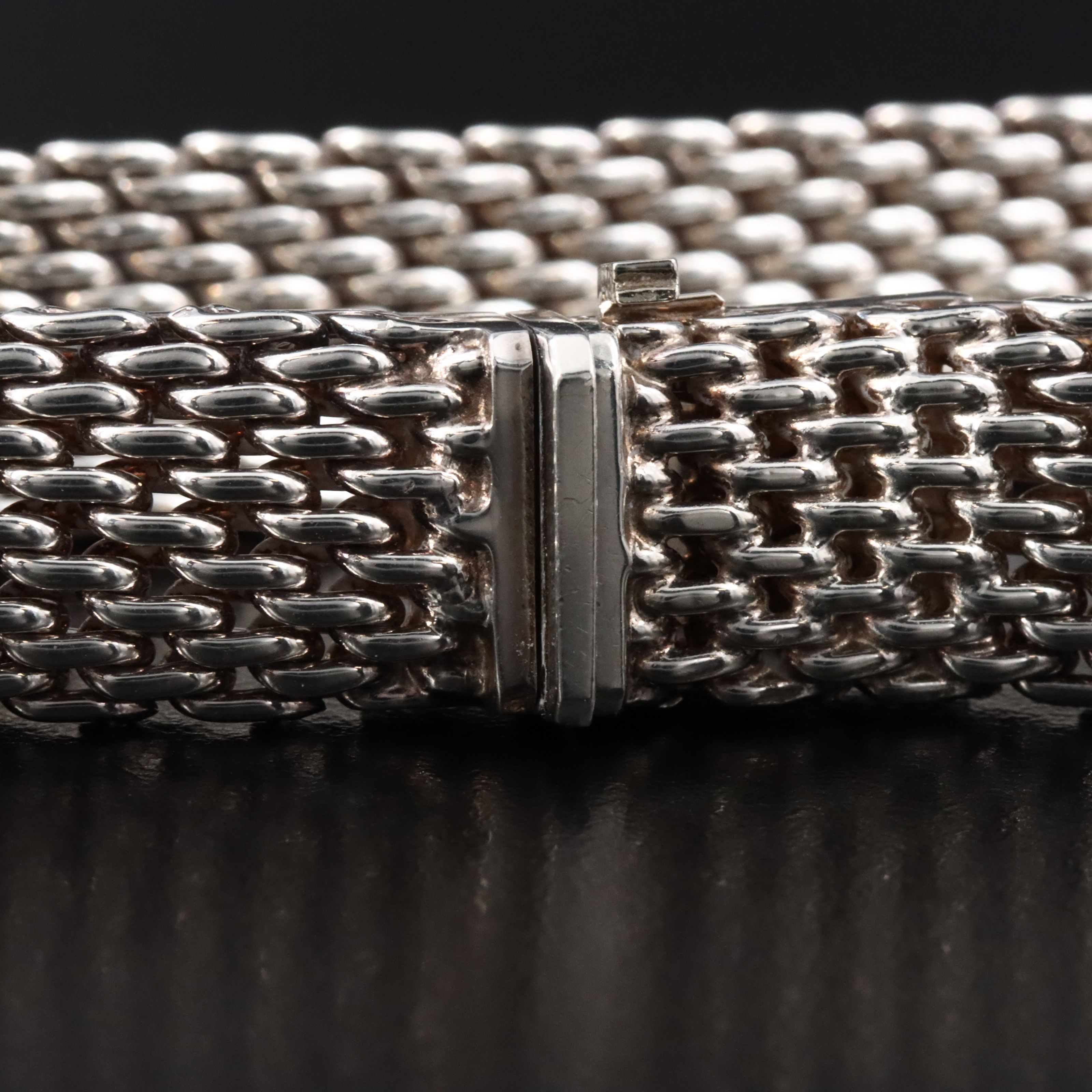 Tiffany & Co. Somerset Sterling Mesh Necklace