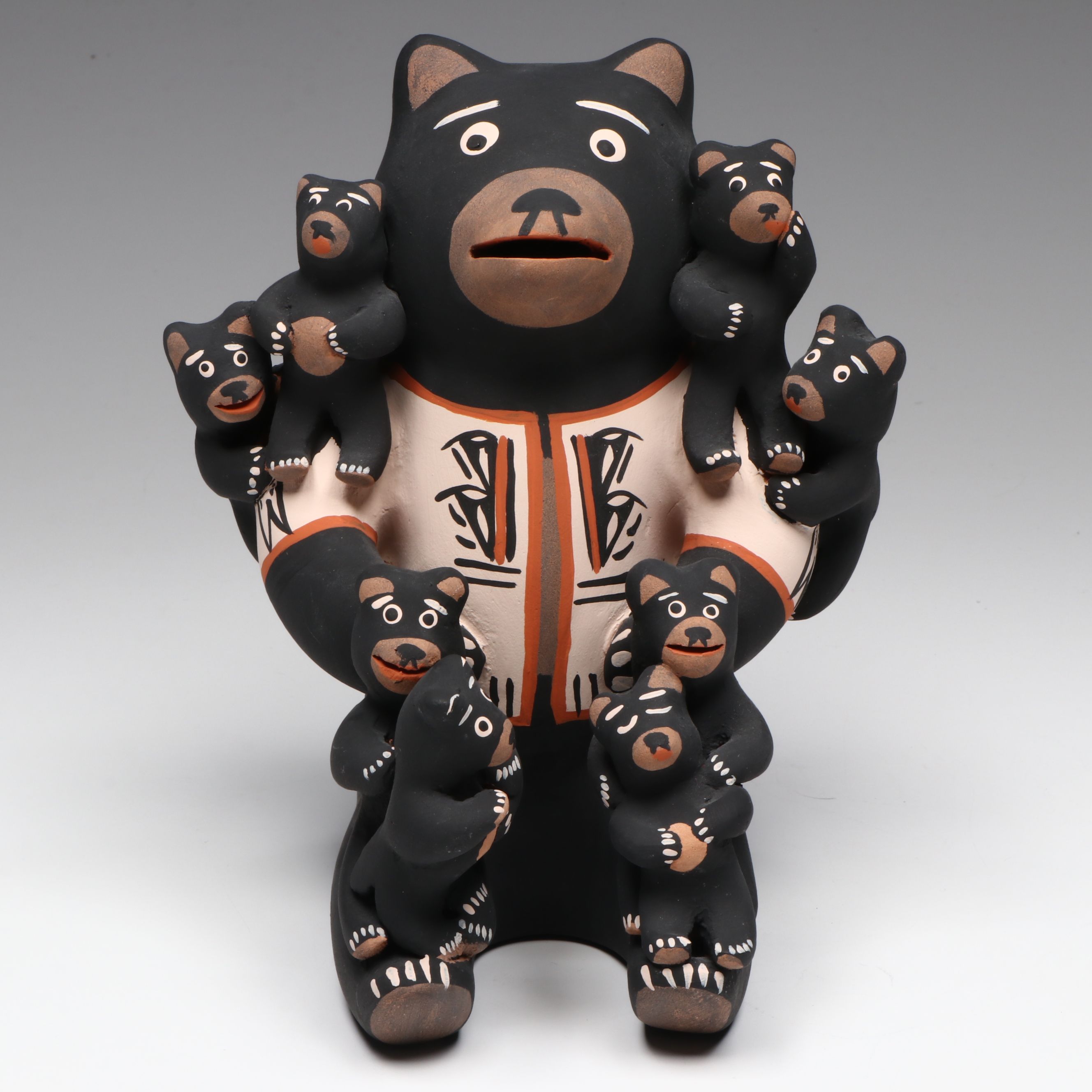 Johnna Herrera Cochiti Pueblo Pottery Bear Storyteller