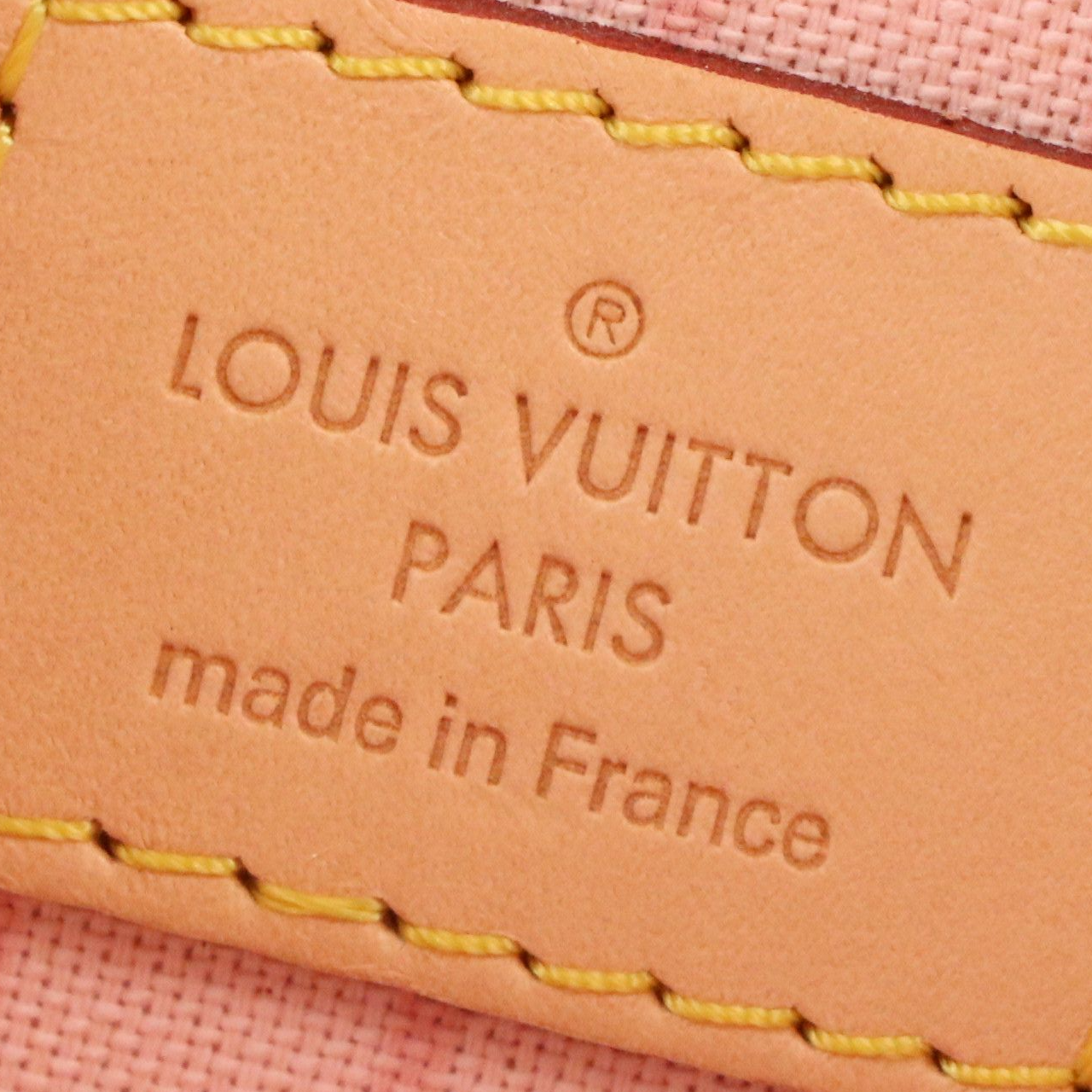 Louis Vuitton Neverfull Pochette in Damier Azur Canvas and Vachetta Leather