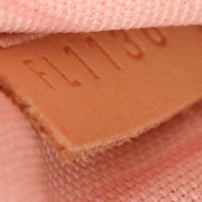 Louis Vuitton Neverfull Pochette in Damier Azur Canvas and Vachetta Leather