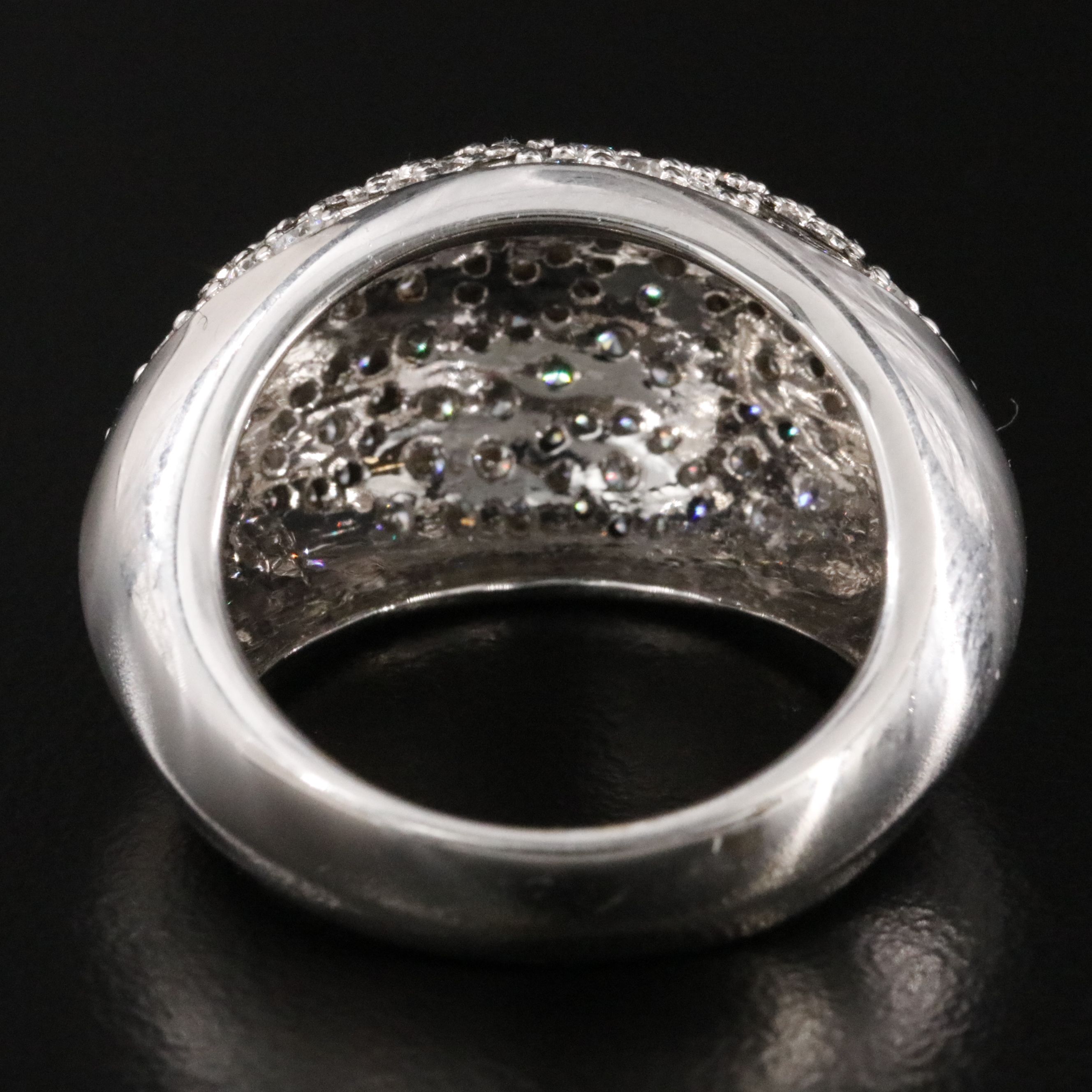 14K 1.49 CTW Diamond Knife Edge Dome Ring