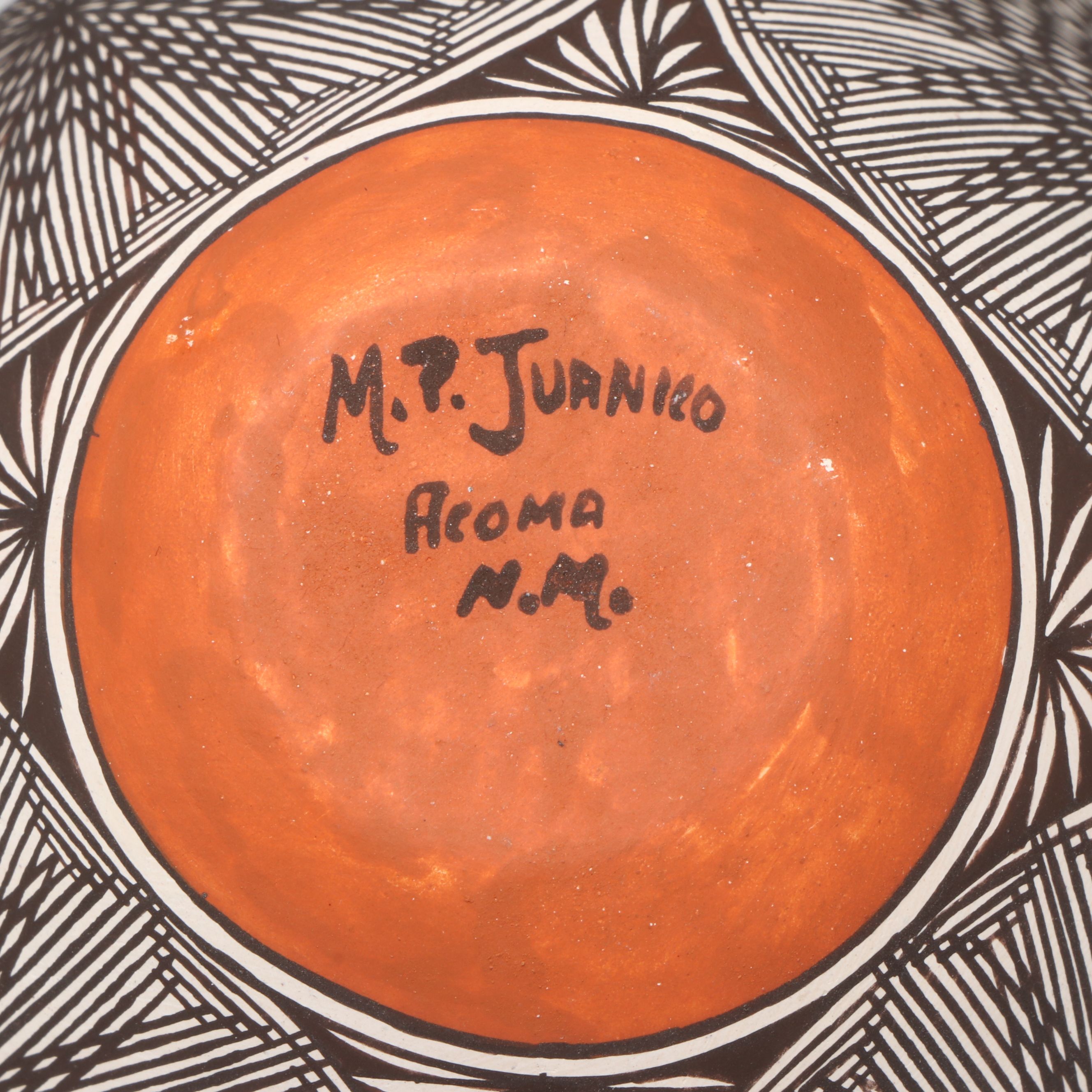 Marietta P. Juanico Acoma Pueblo Pottery Miniature Olla