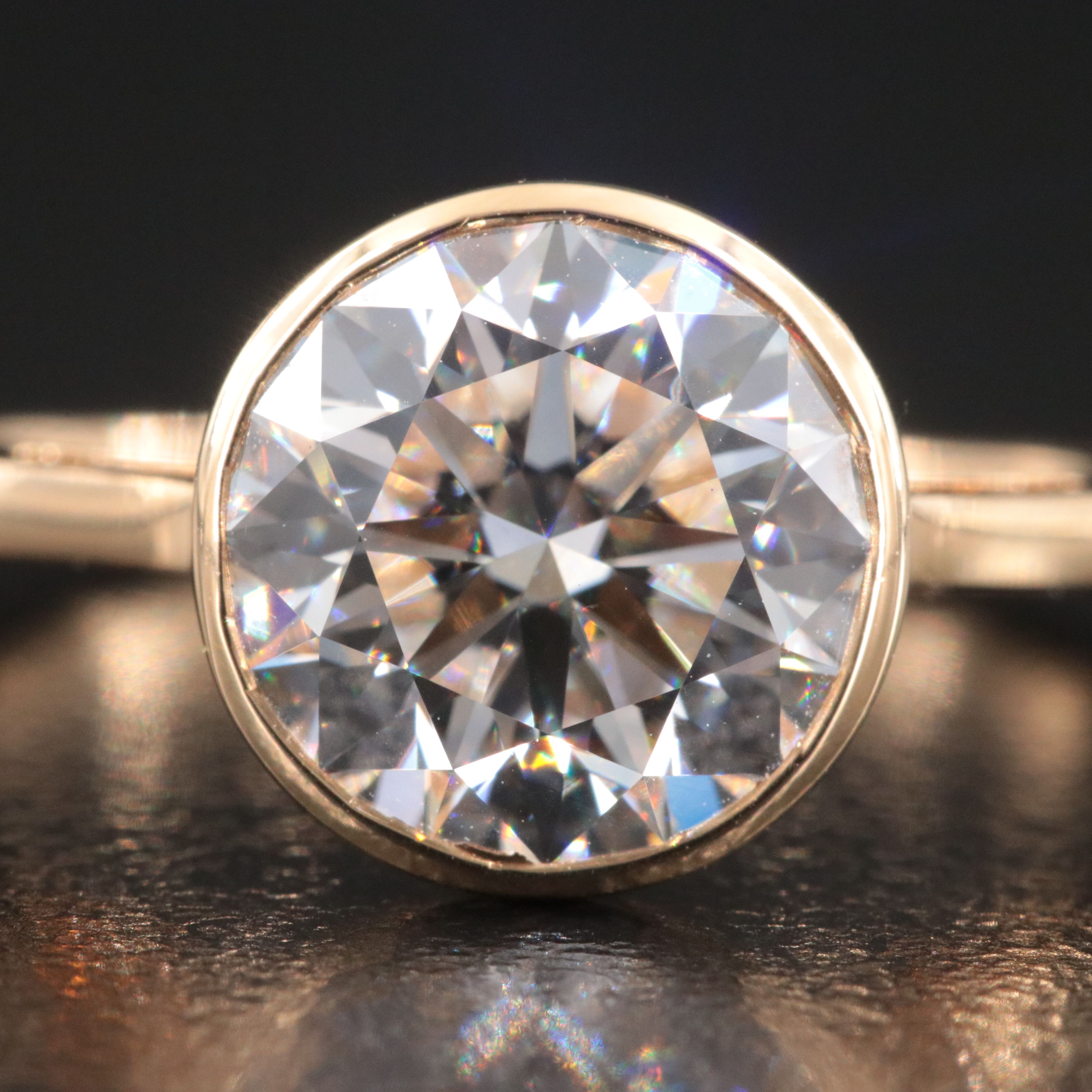 18K 2.56 CT Lab Grown Diamond Solitaire Ring with IGI Report