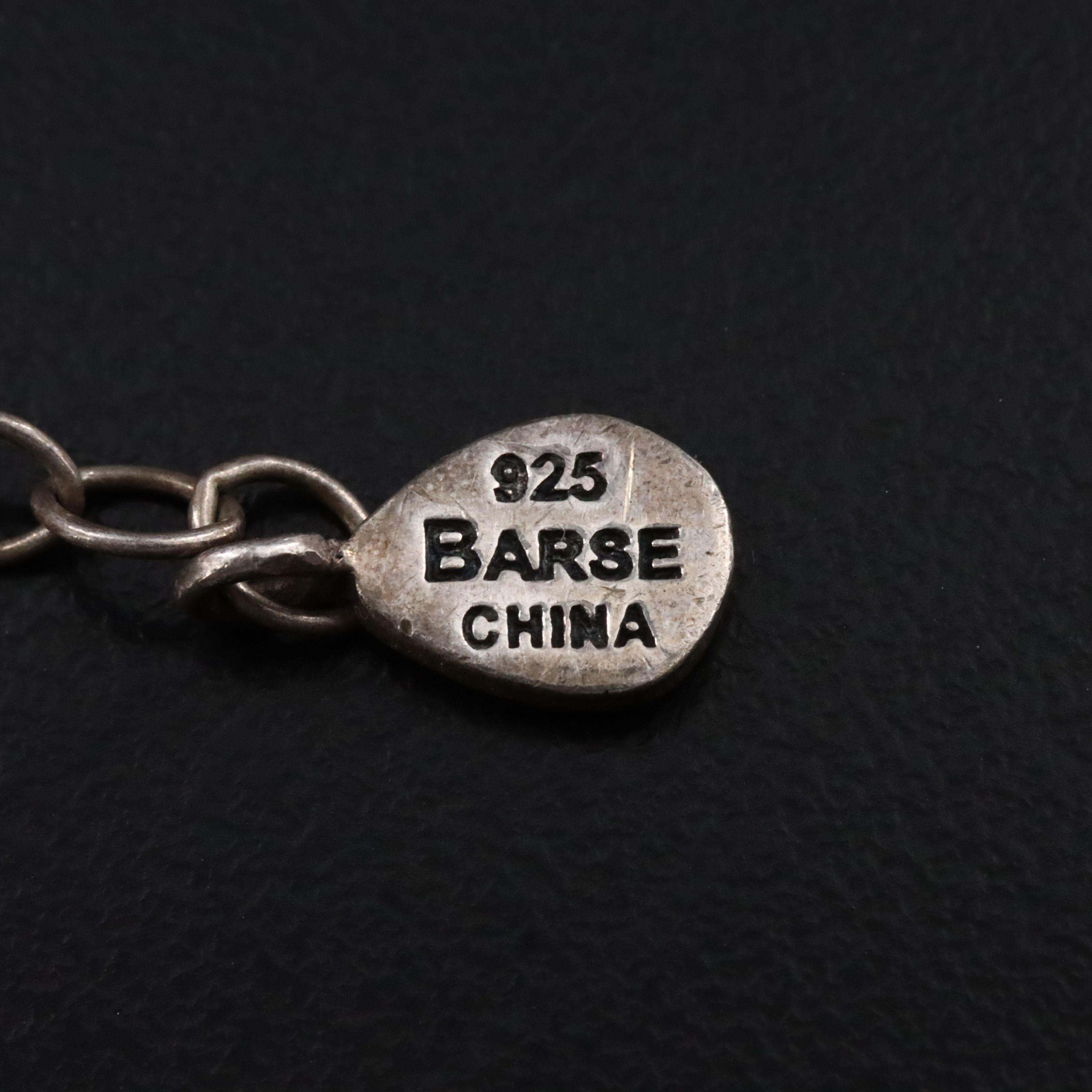 Barse Agate Necklace with Sterling Clasp