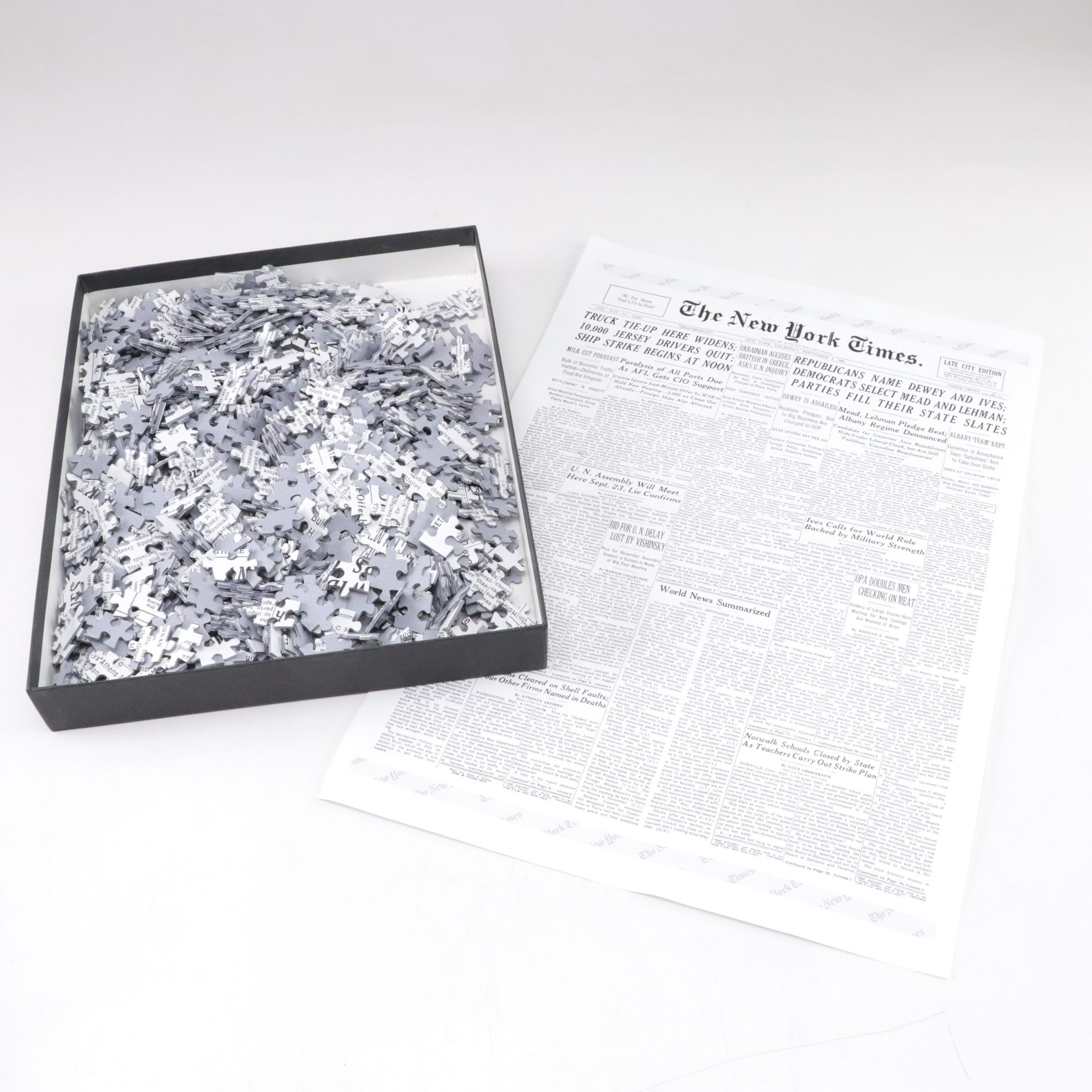 Le Puzz, White Mountain, Doyle Roder, Ravensburger and Front Page Puzzles