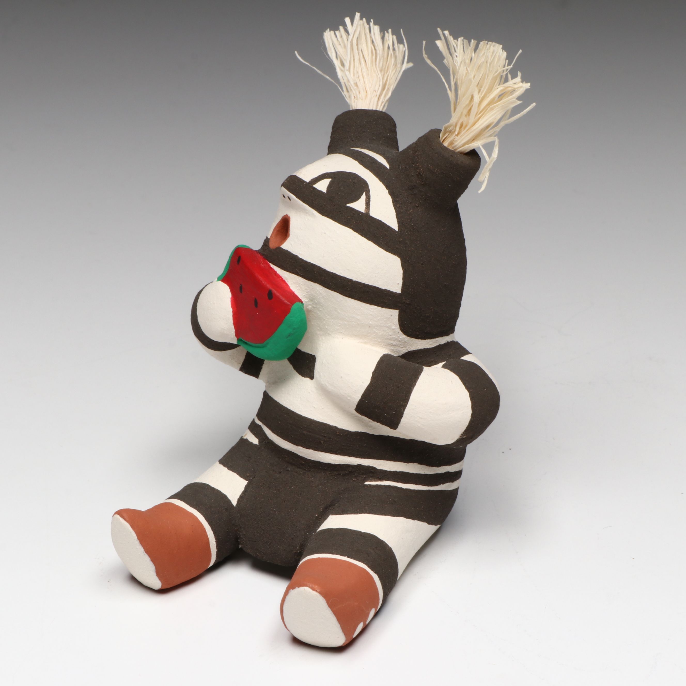 Antoinette Concha Jemez Pueblo Pottery Koshare Storyteller