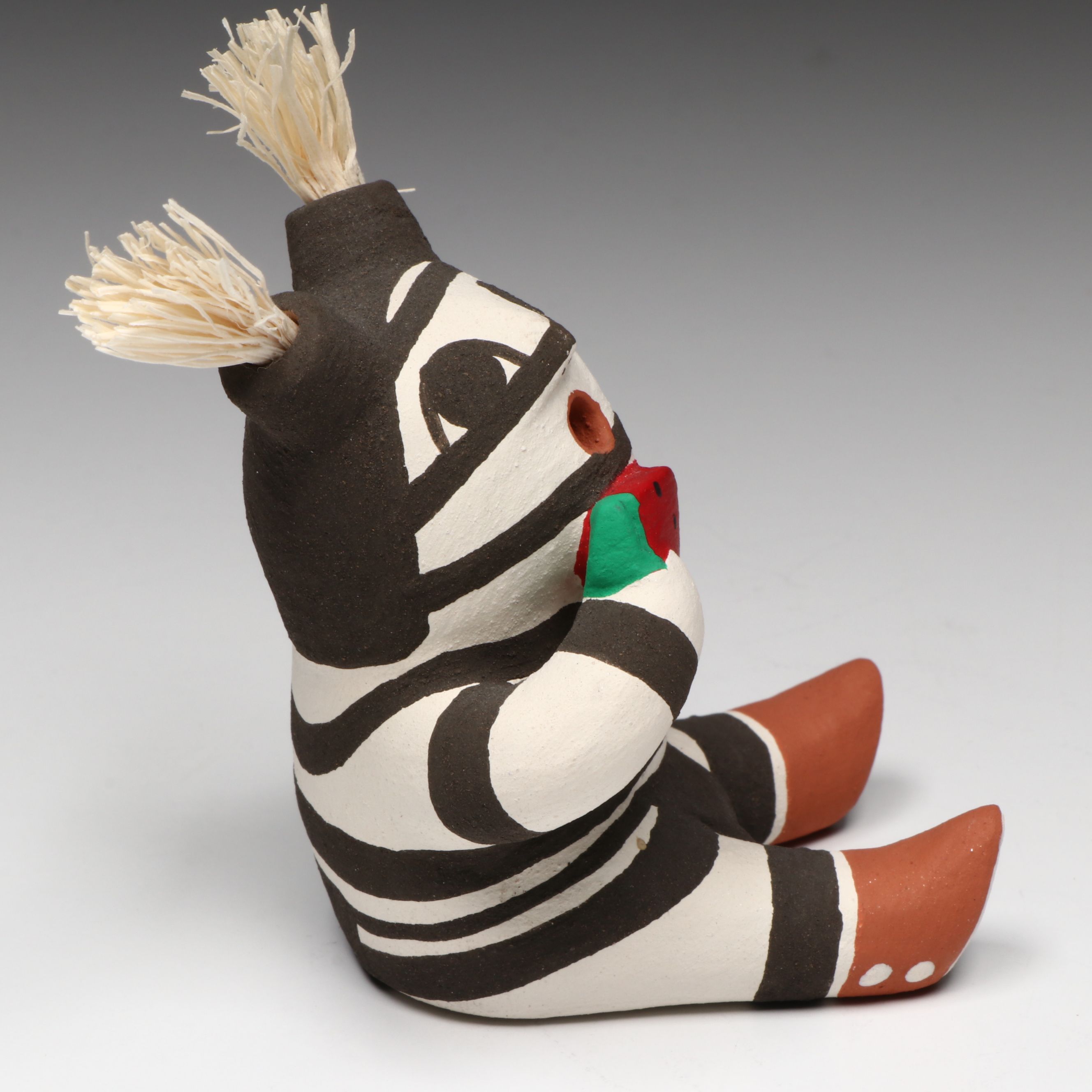 Antoinette Concha Jemez Pueblo Pottery Koshare Storyteller
