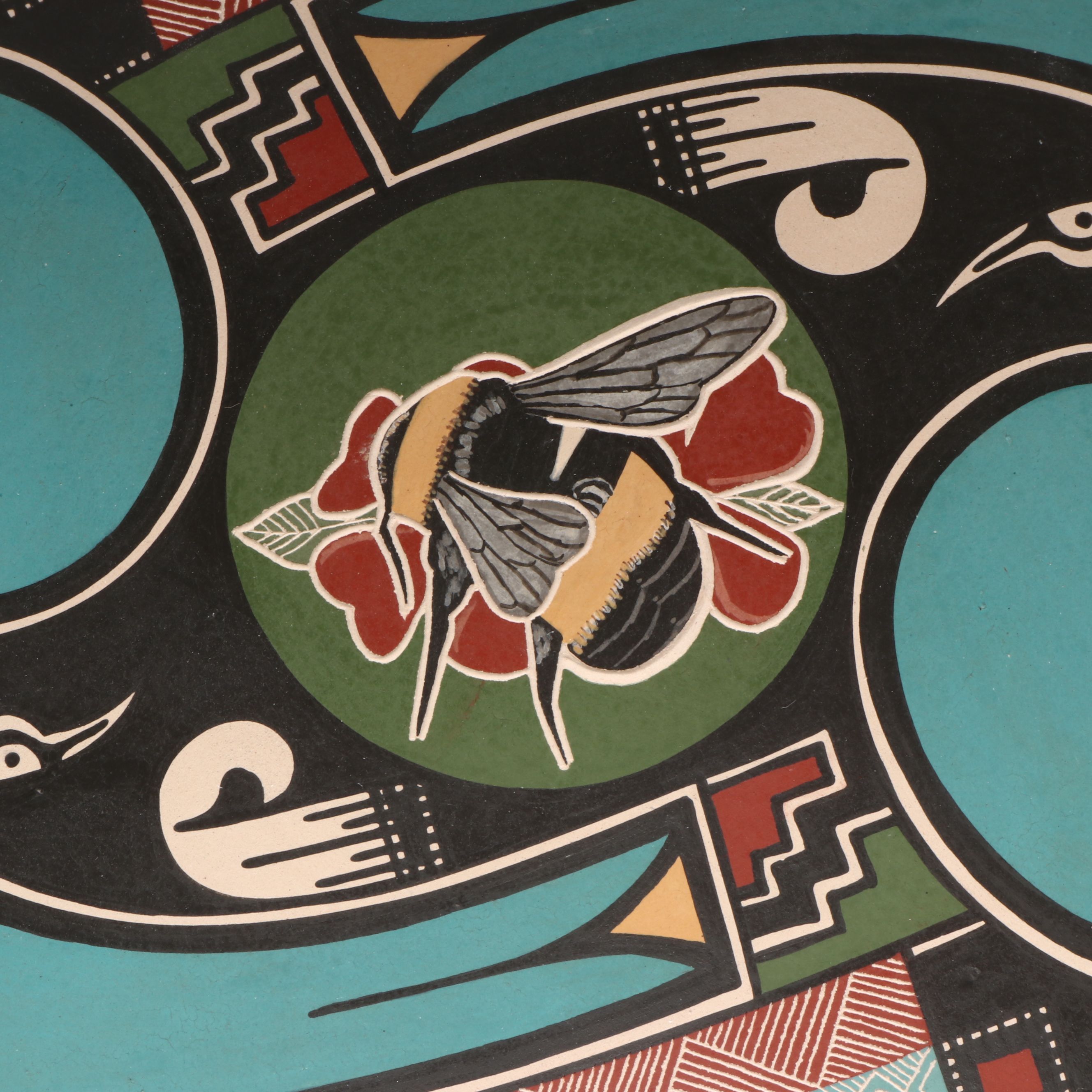 Janet Pedregón Mata Ortiz Pueblo Polychrome Pottery Bowl