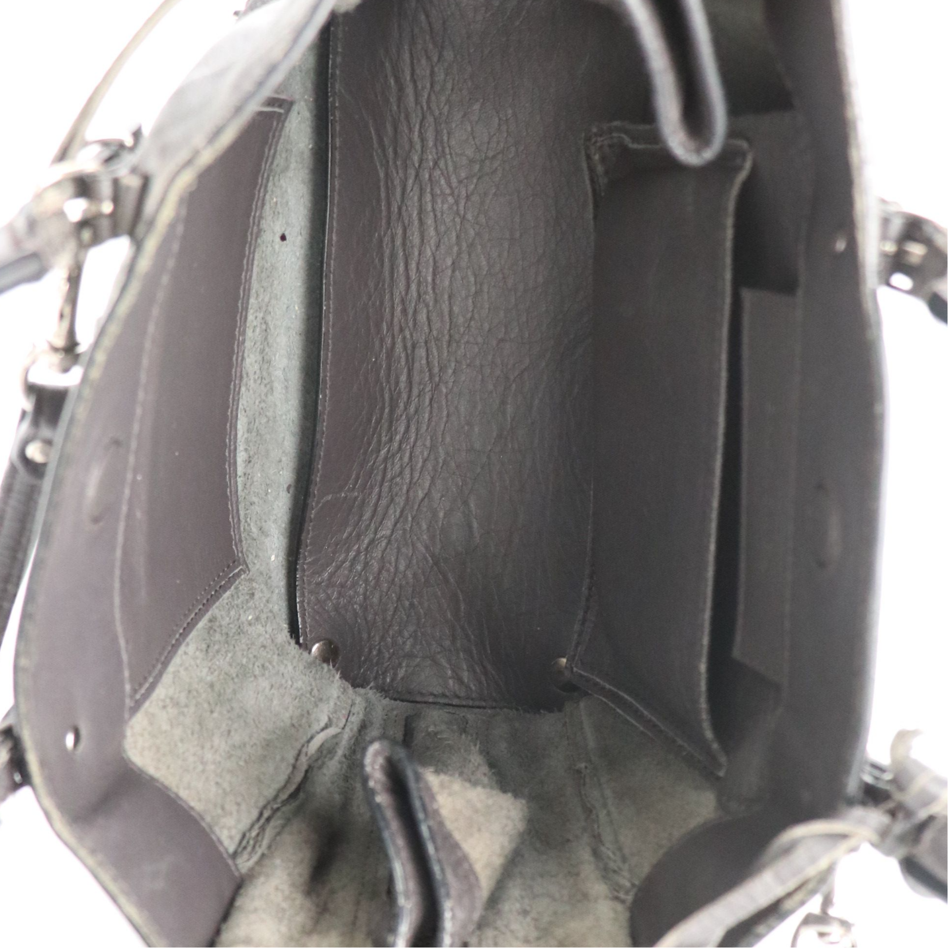 Balenciaga Classic Papier A4 Mini Two-Way Tote Bag in Dark Gray Calfskin Leather