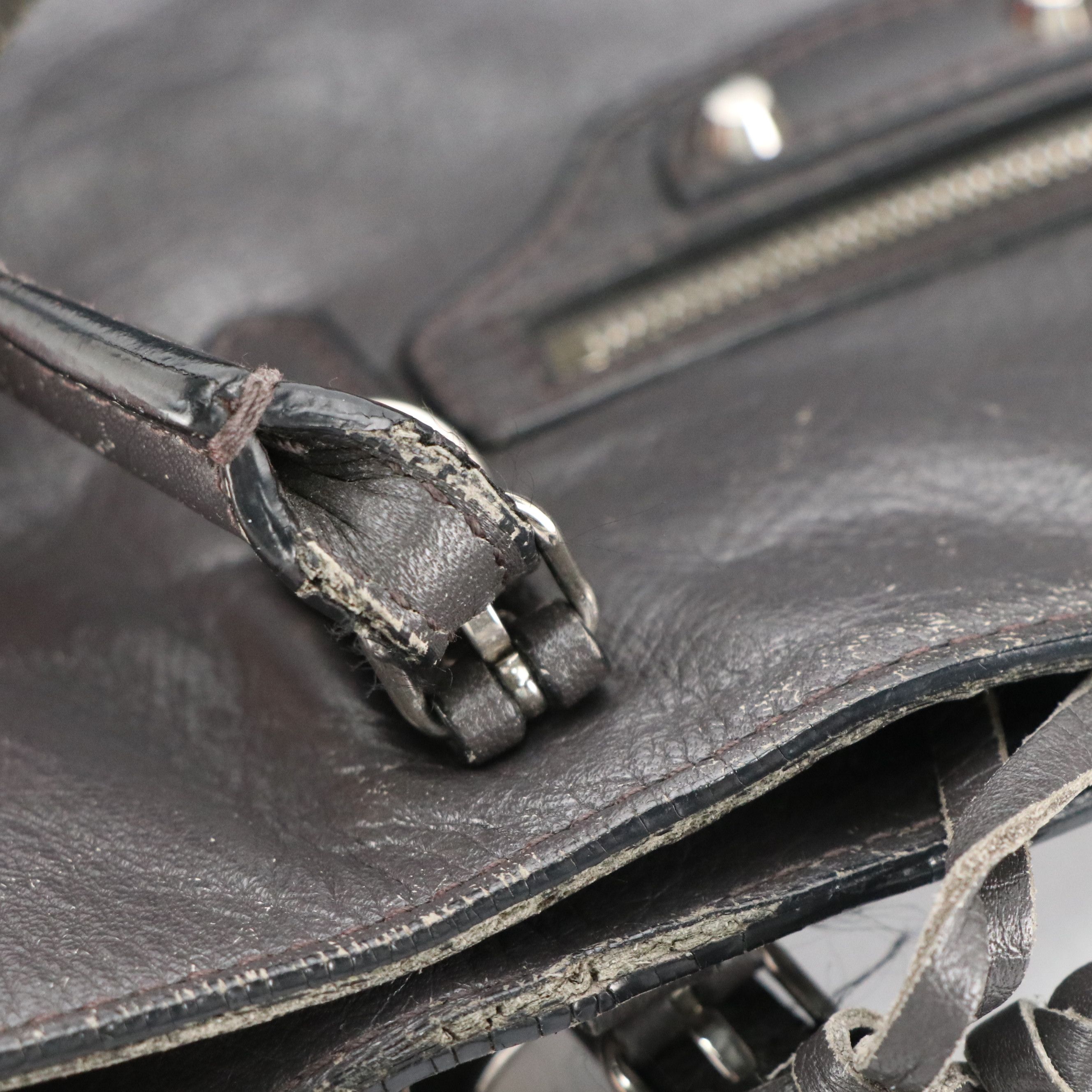 Balenciaga Classic Papier A4 Mini Two-Way Tote Bag in Dark Gray Calfskin Leather