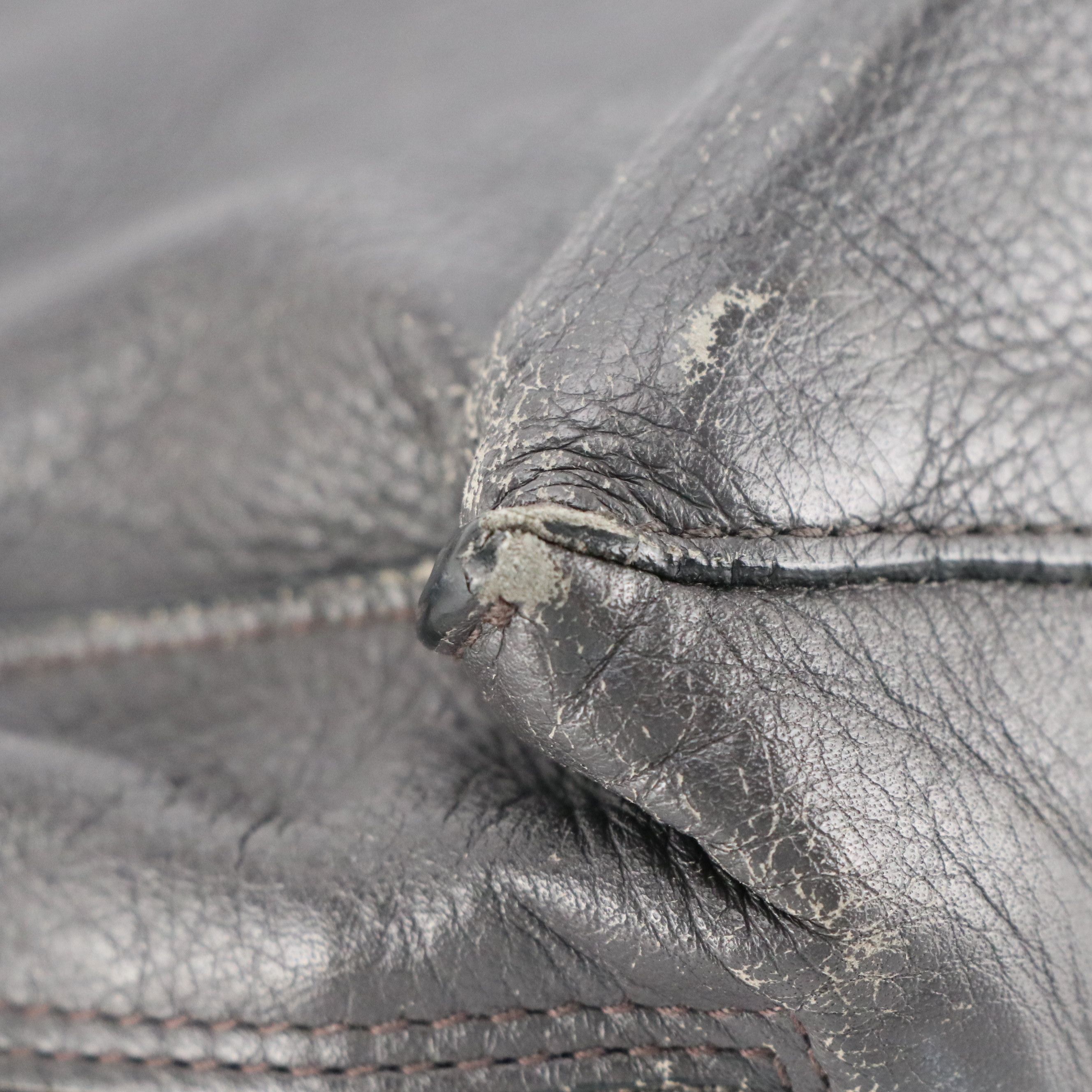 Balenciaga Classic Papier A4 Mini Two-Way Tote Bag in Dark Gray Calfskin Leather