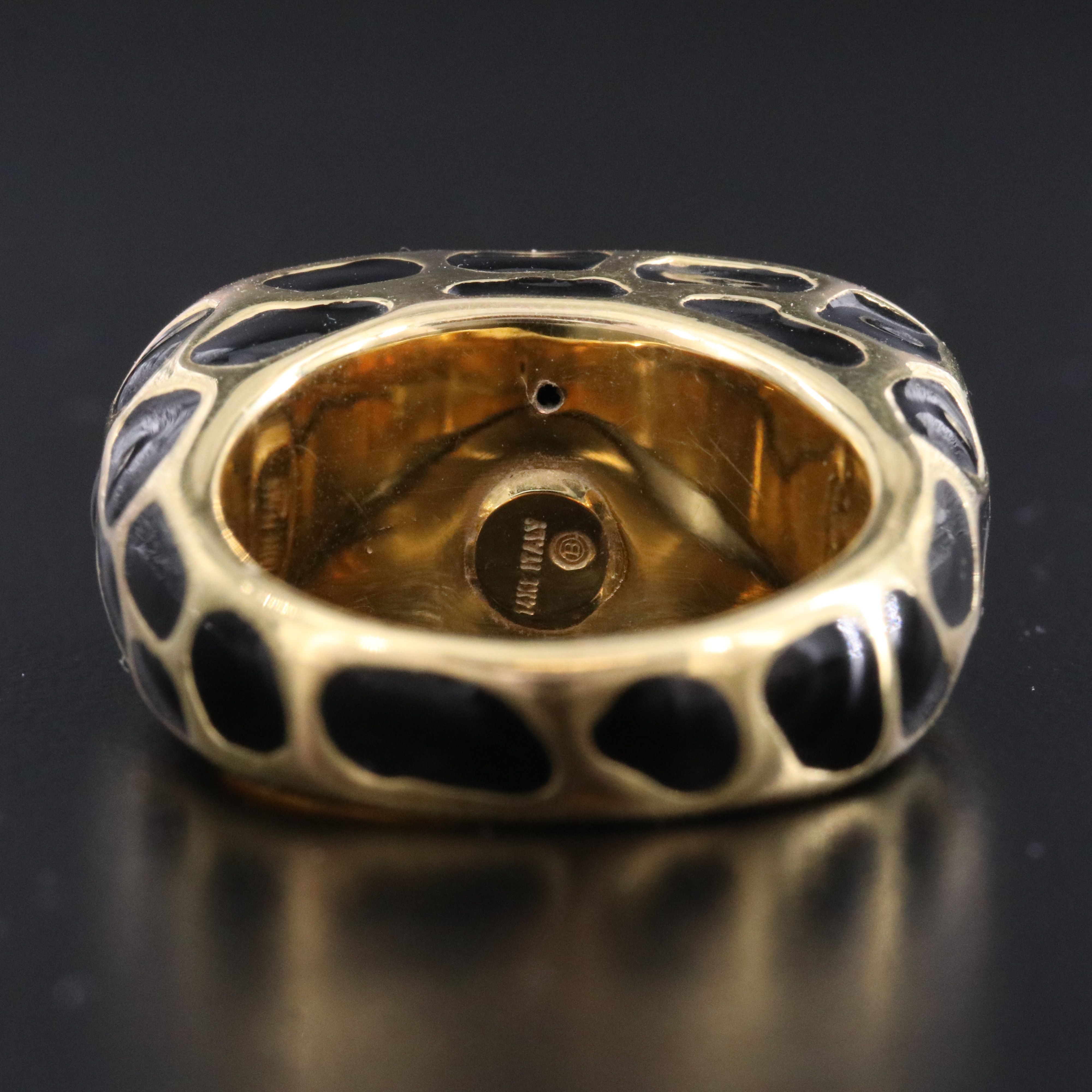 14K Electroformed Animal Print Ring