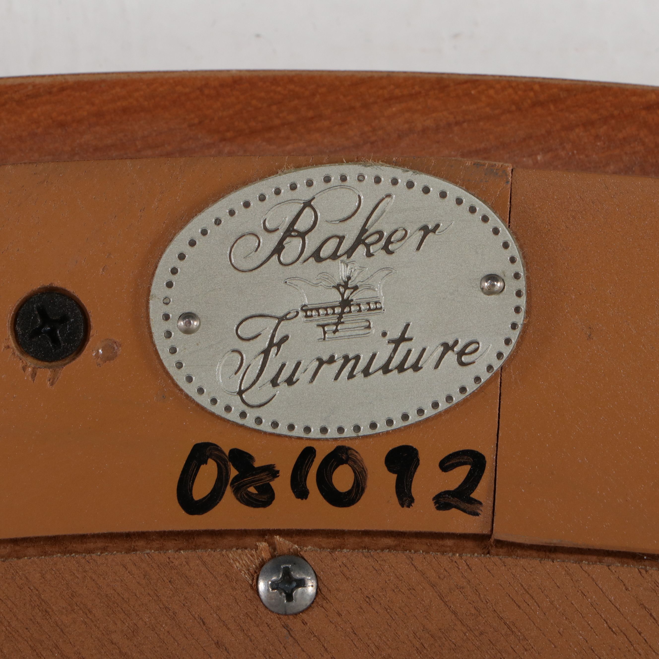 Charles Pfister for Baker Tamo Ash Dresser and Matching Circular Mirror