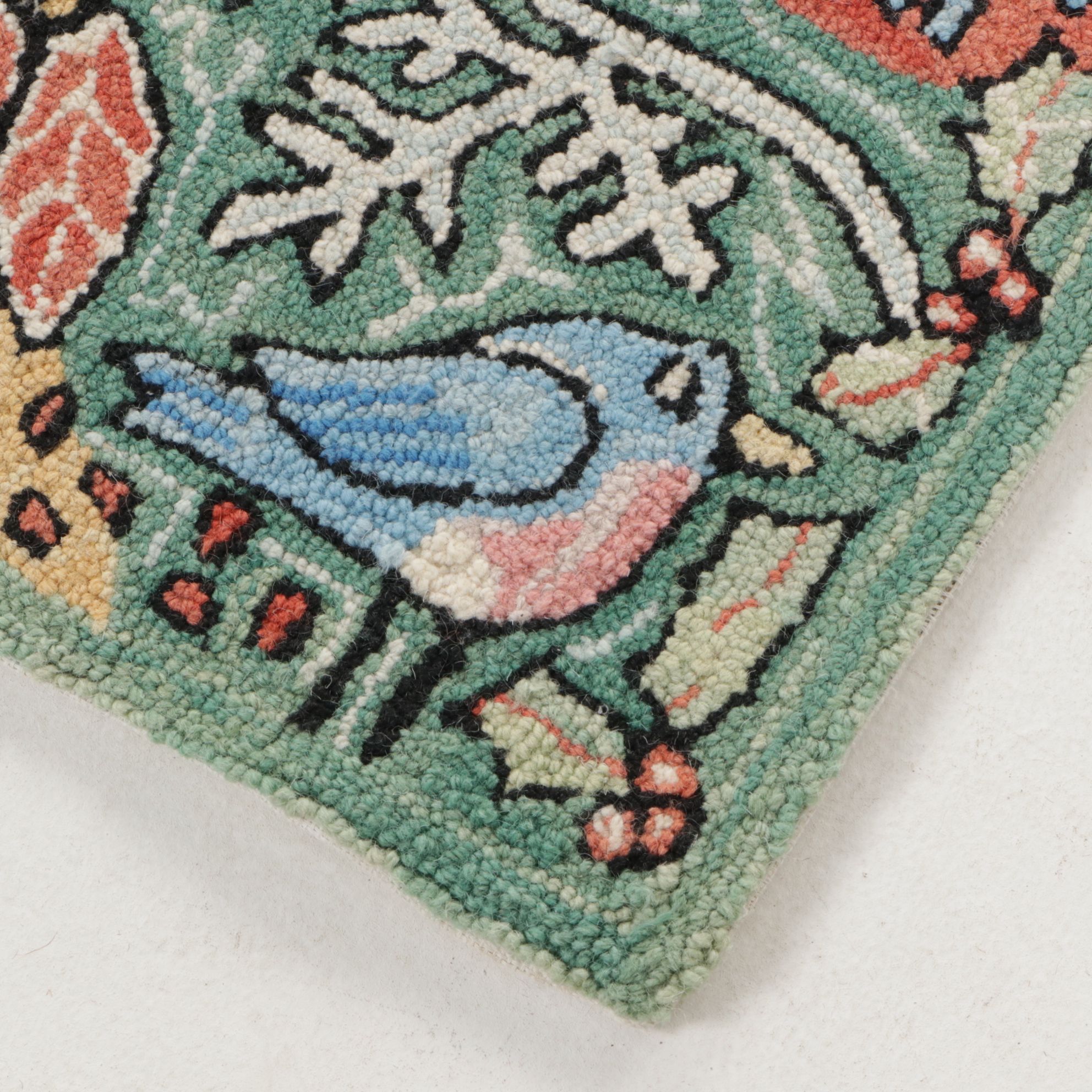 Handmade Hooked Michaelian Home "Bloomer Holiday" Accent Rug and Runner