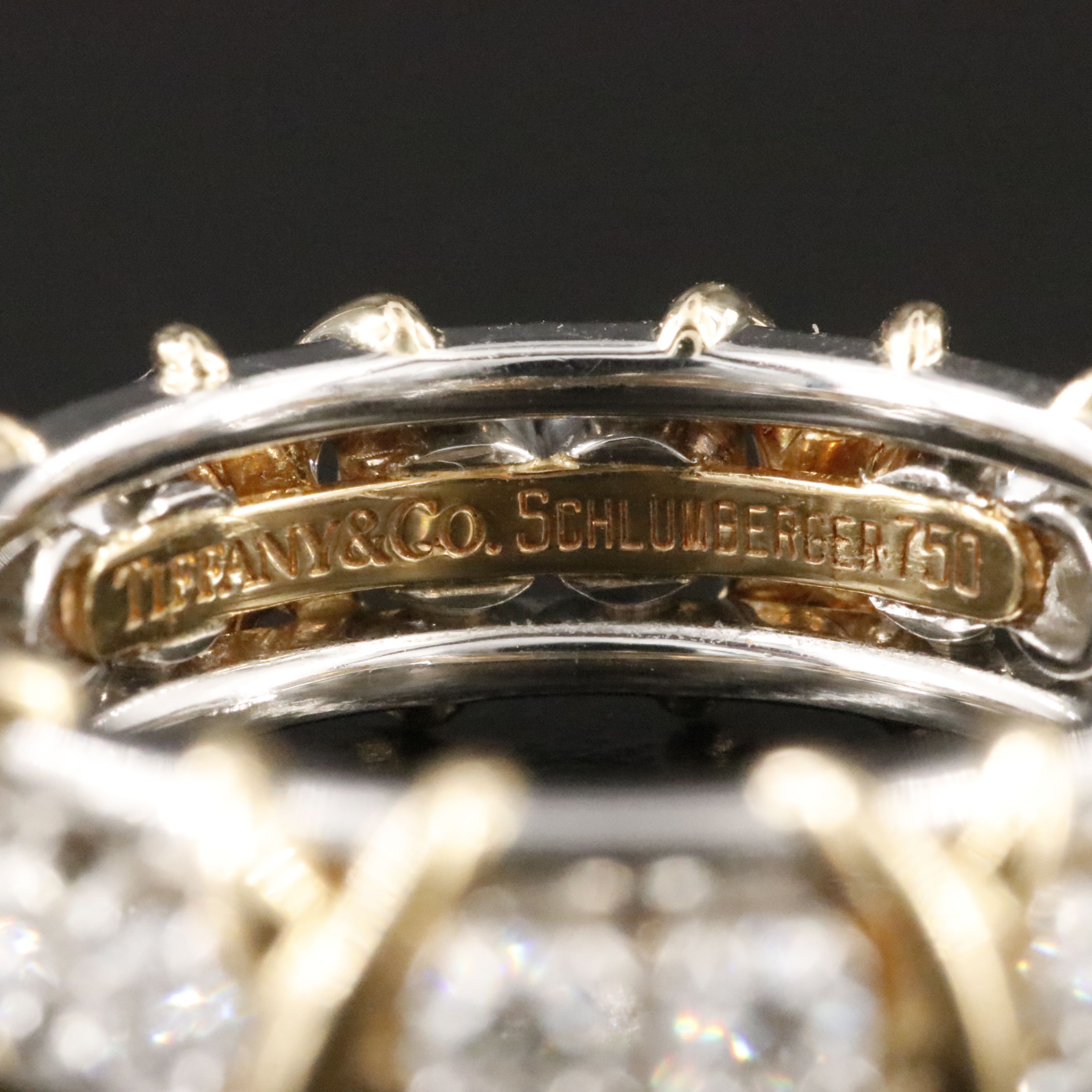 Schlumberger for Tiffany & Co. Sixteen Stone Platinum 18K 1.14 CTW Diamond Ring