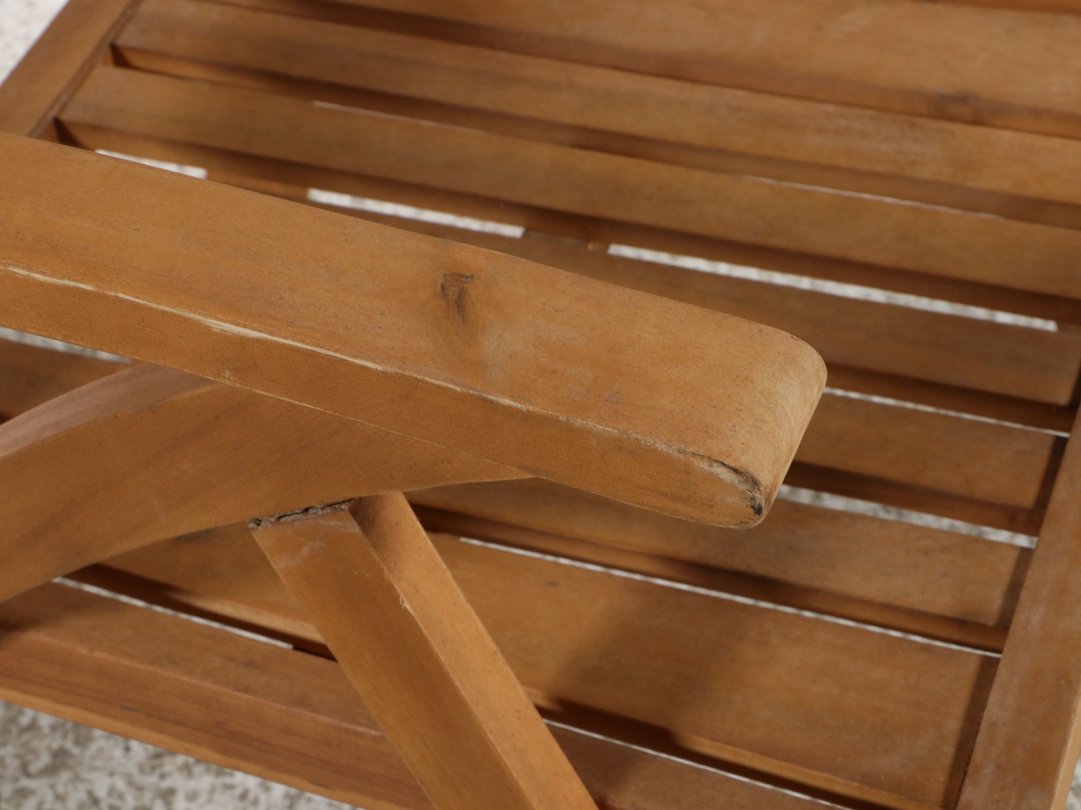 Three-Piece Modern Teak Outdoor Bistro Set