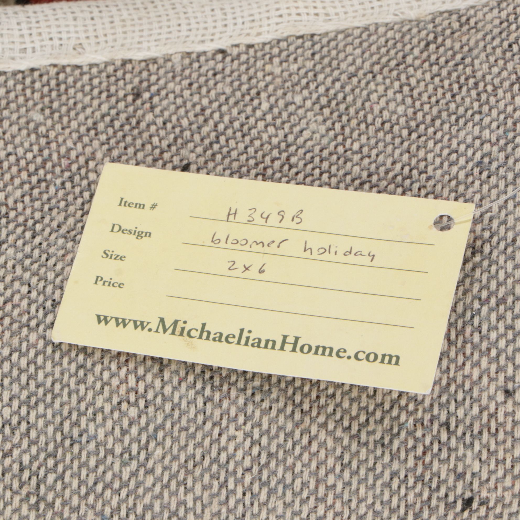 Handmade Hooked Michaelian Home "Bloomer Holiday" Accent Rug and Runner