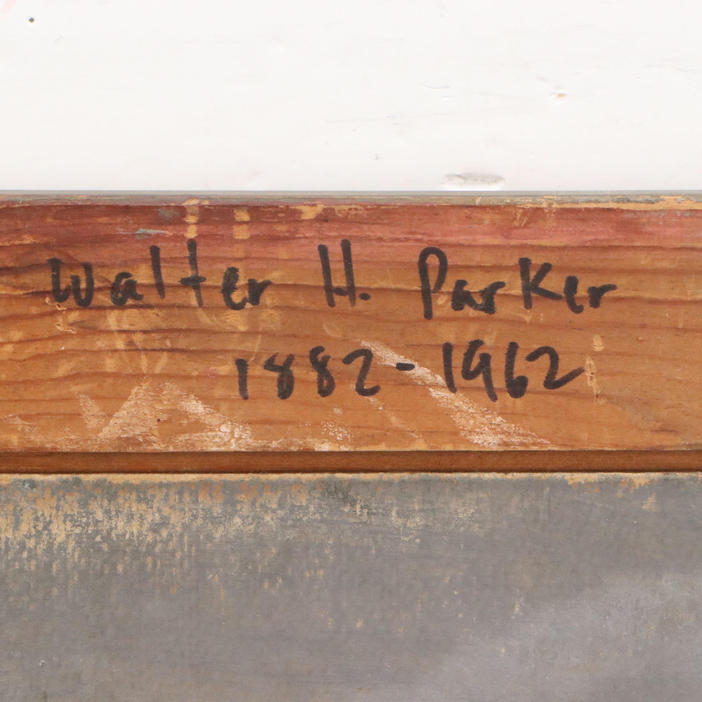 Walter H. Parker Woodland Landscape Oil Painting, Early to Mid-20th Century