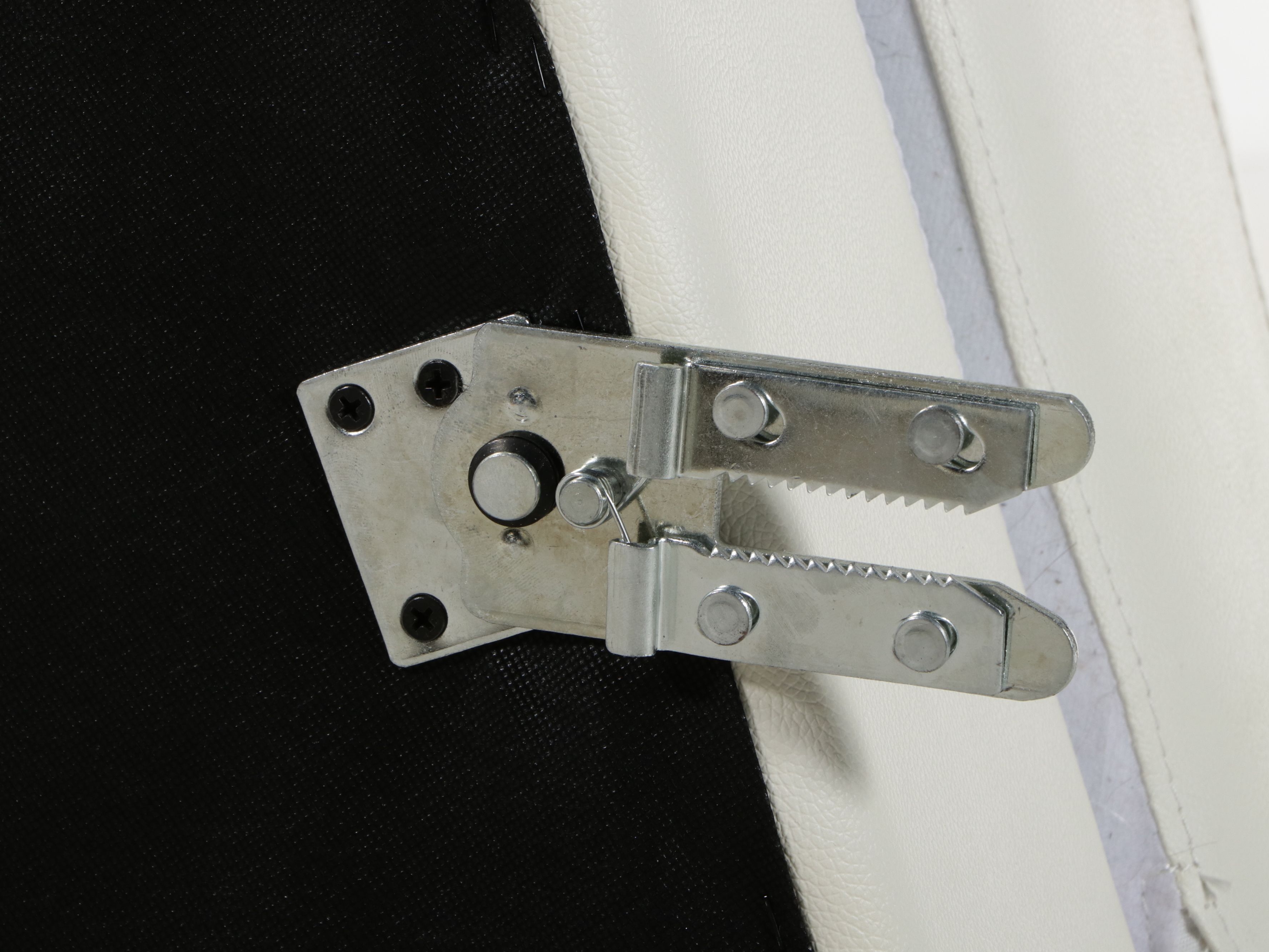 Contemporary White Bonded Leather Curved Sectional Sofa and Ottoman