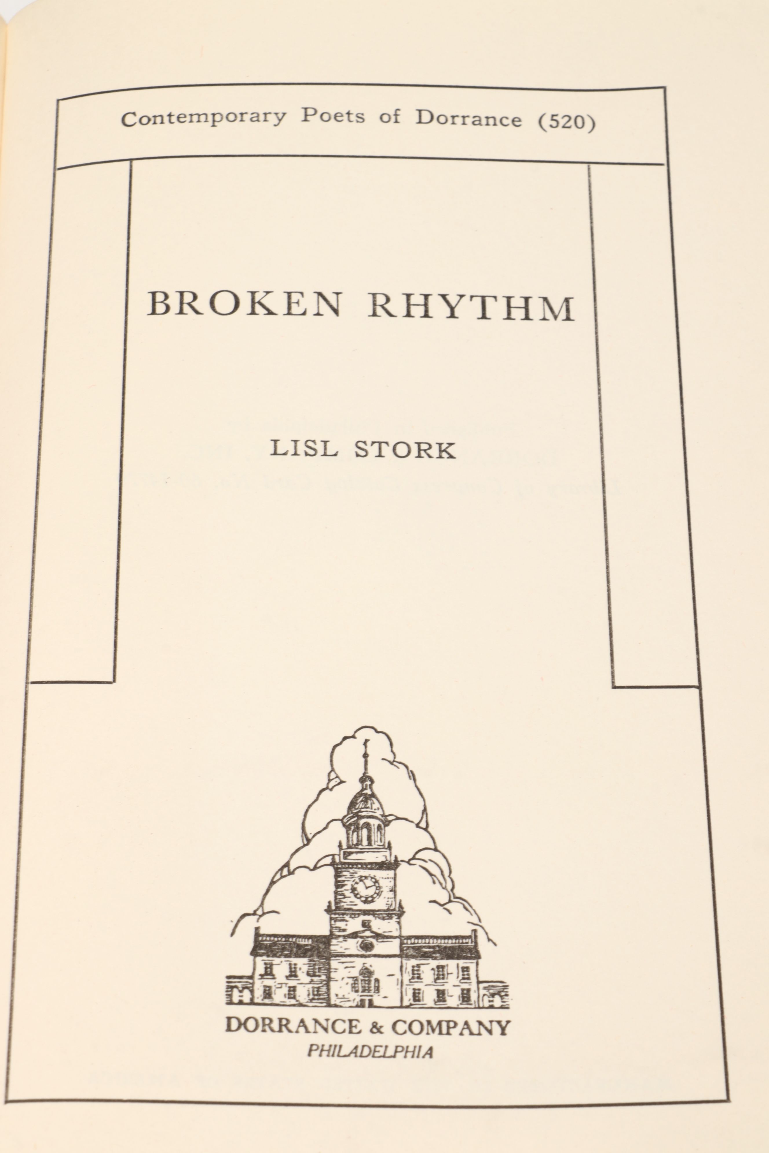 "Various Jangling Keys", "Broken Rhythm", "The Islanders" and More Books