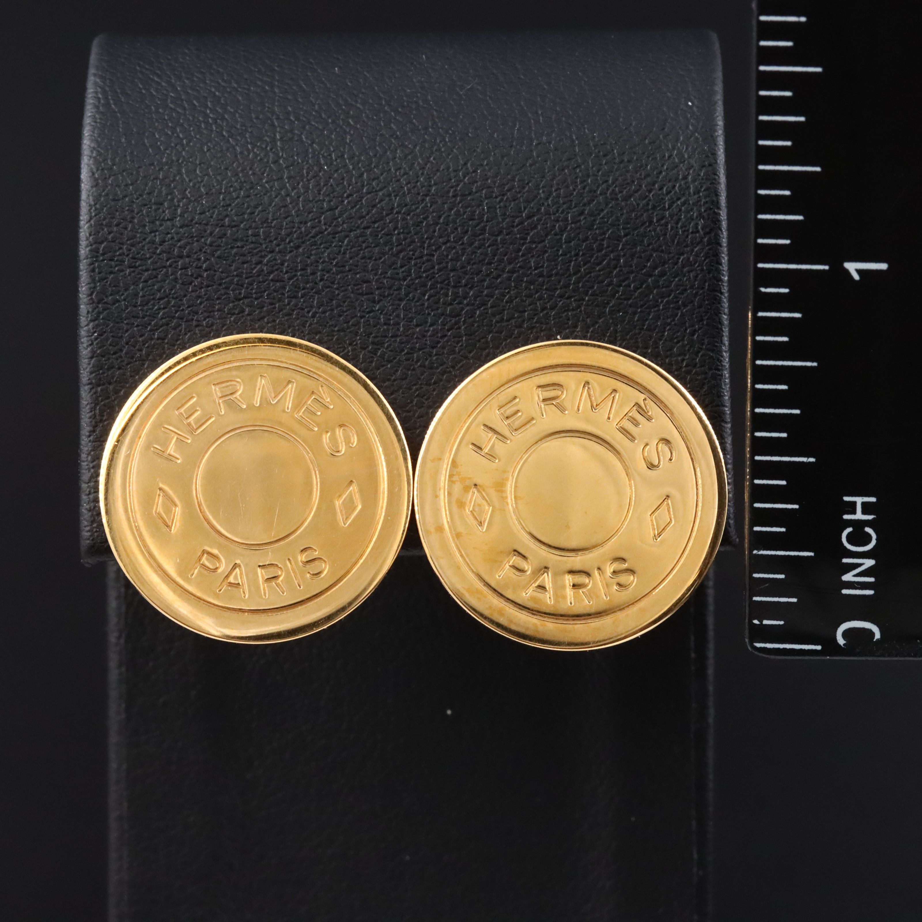 Hermès Clou de Selle Clip Earrings