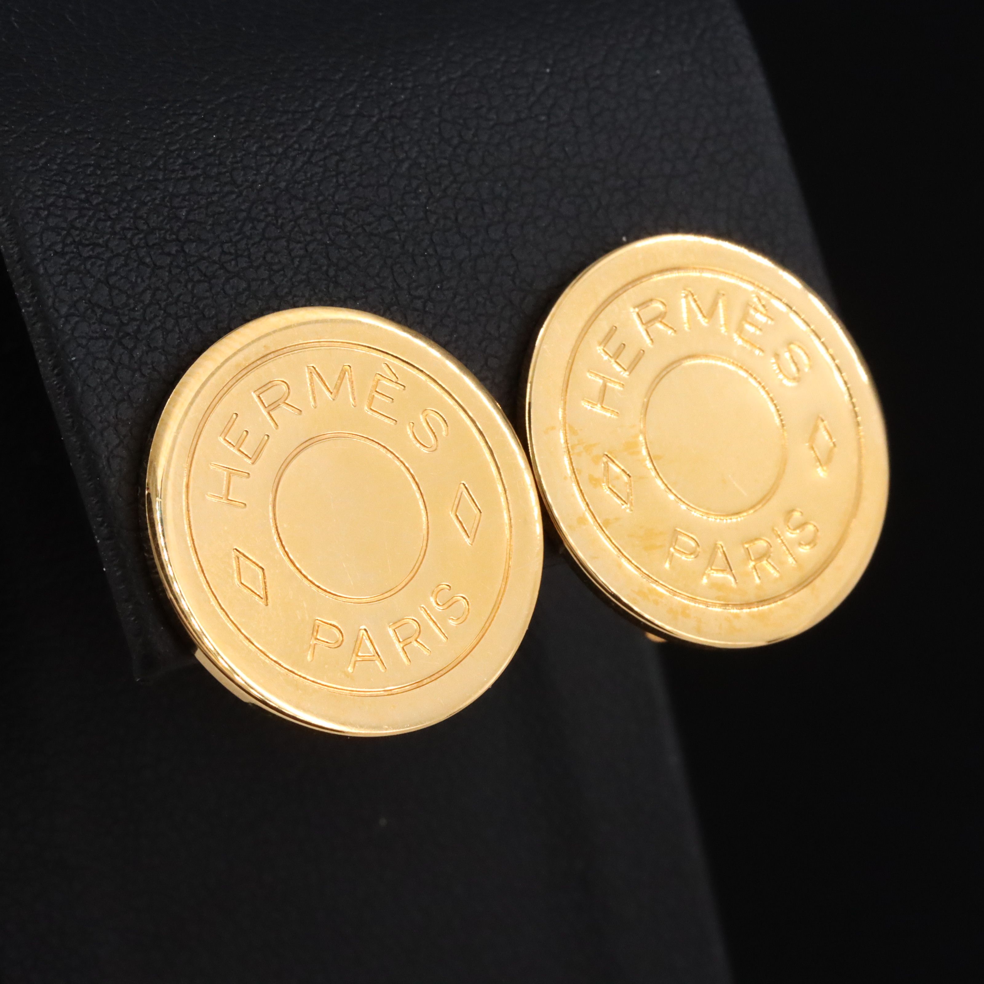 Hermès Clou de Selle Clip Earrings