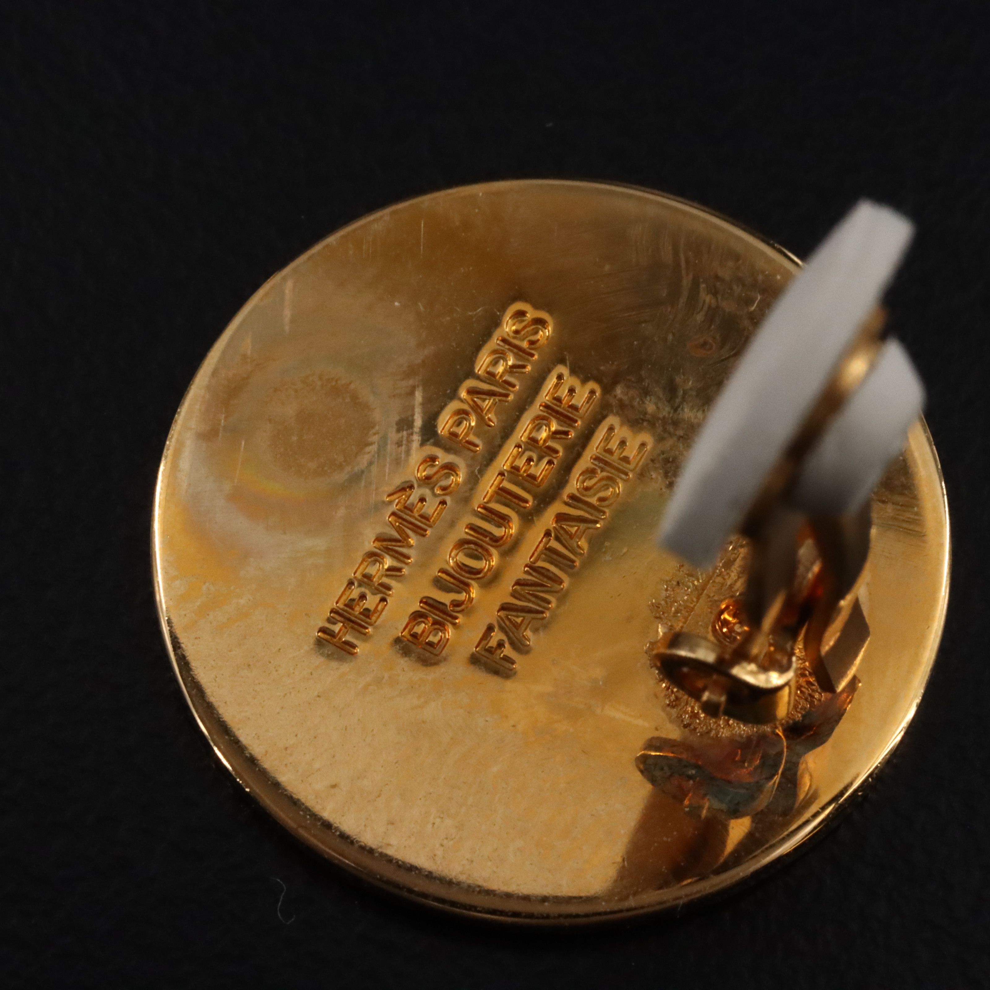 Hermès Clou de Selle Clip Earrings