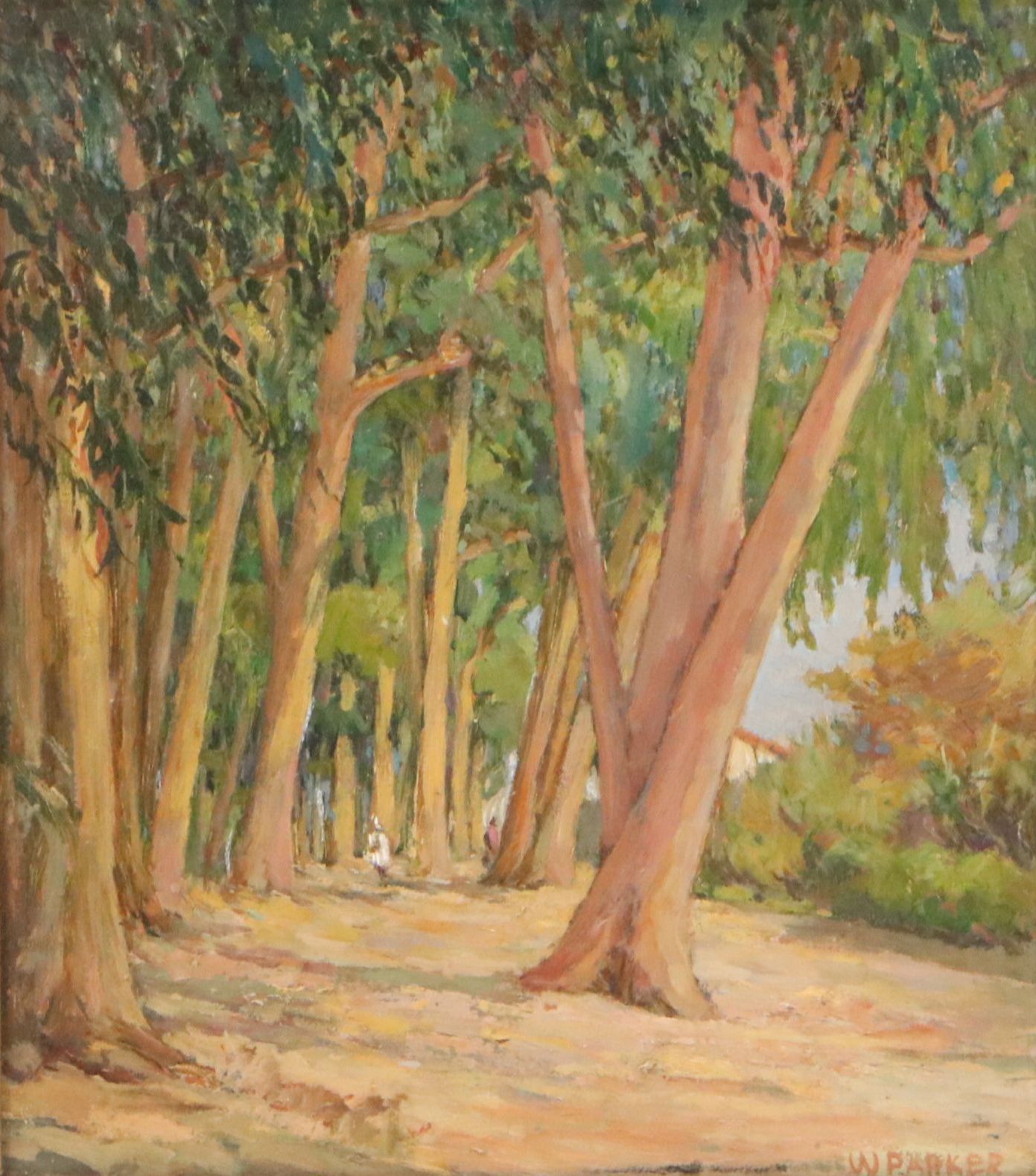 Walter H. Parker Woodland Landscape Oil Painting, Early to Mid-20th Century