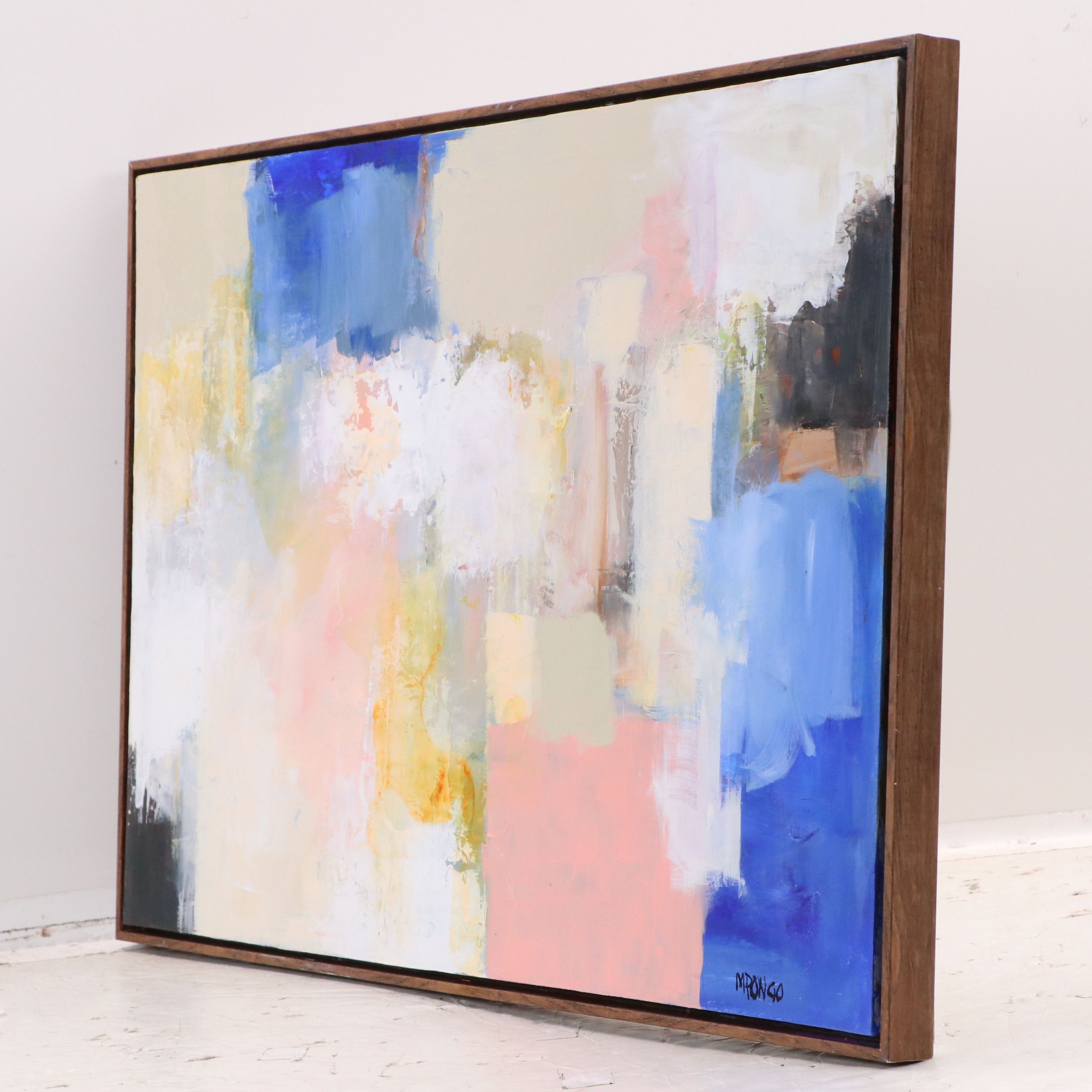 Milagros Pongo Abstract Mixed Media Painting, 2025