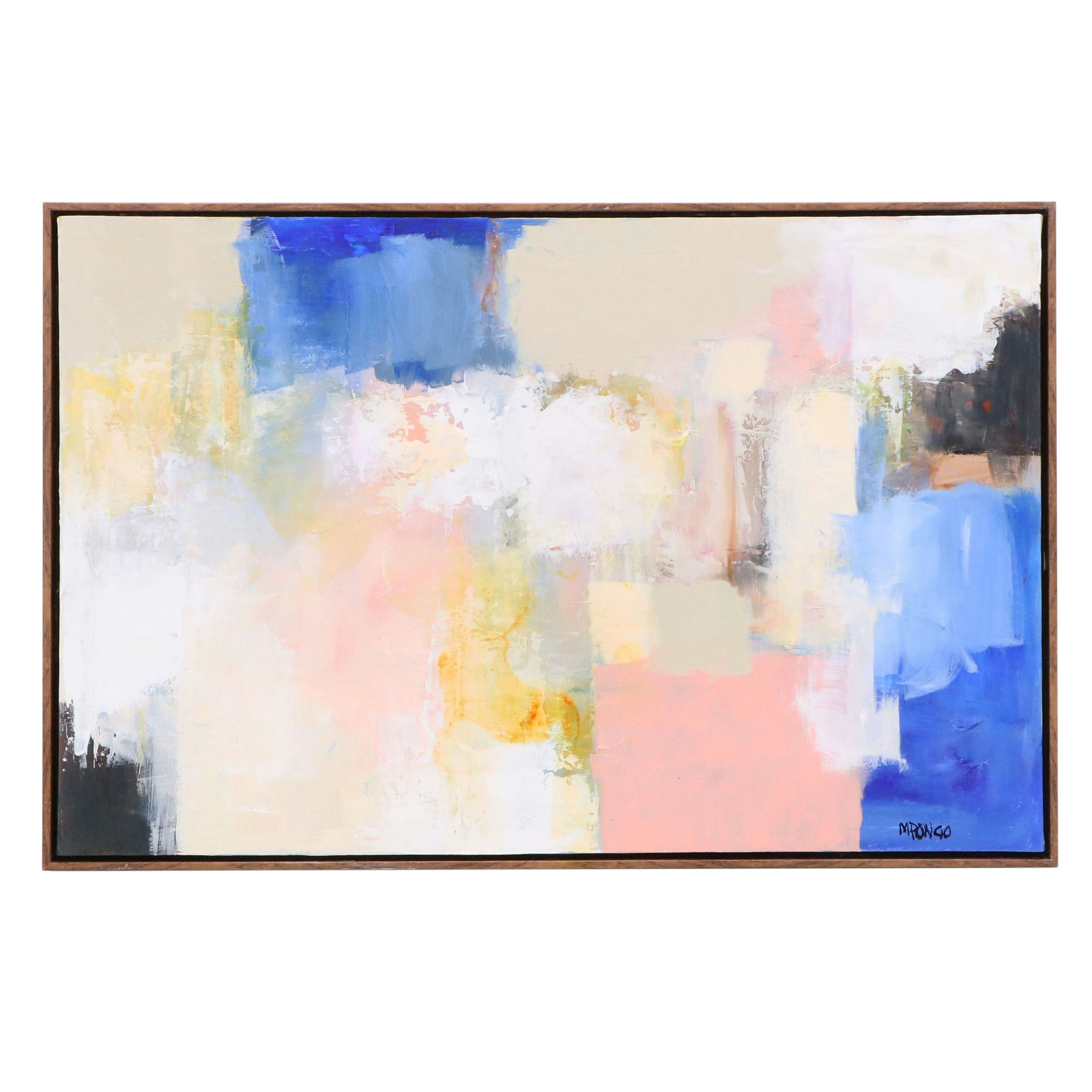 Milagros Pongo Abstract Mixed Media Painting, 2025