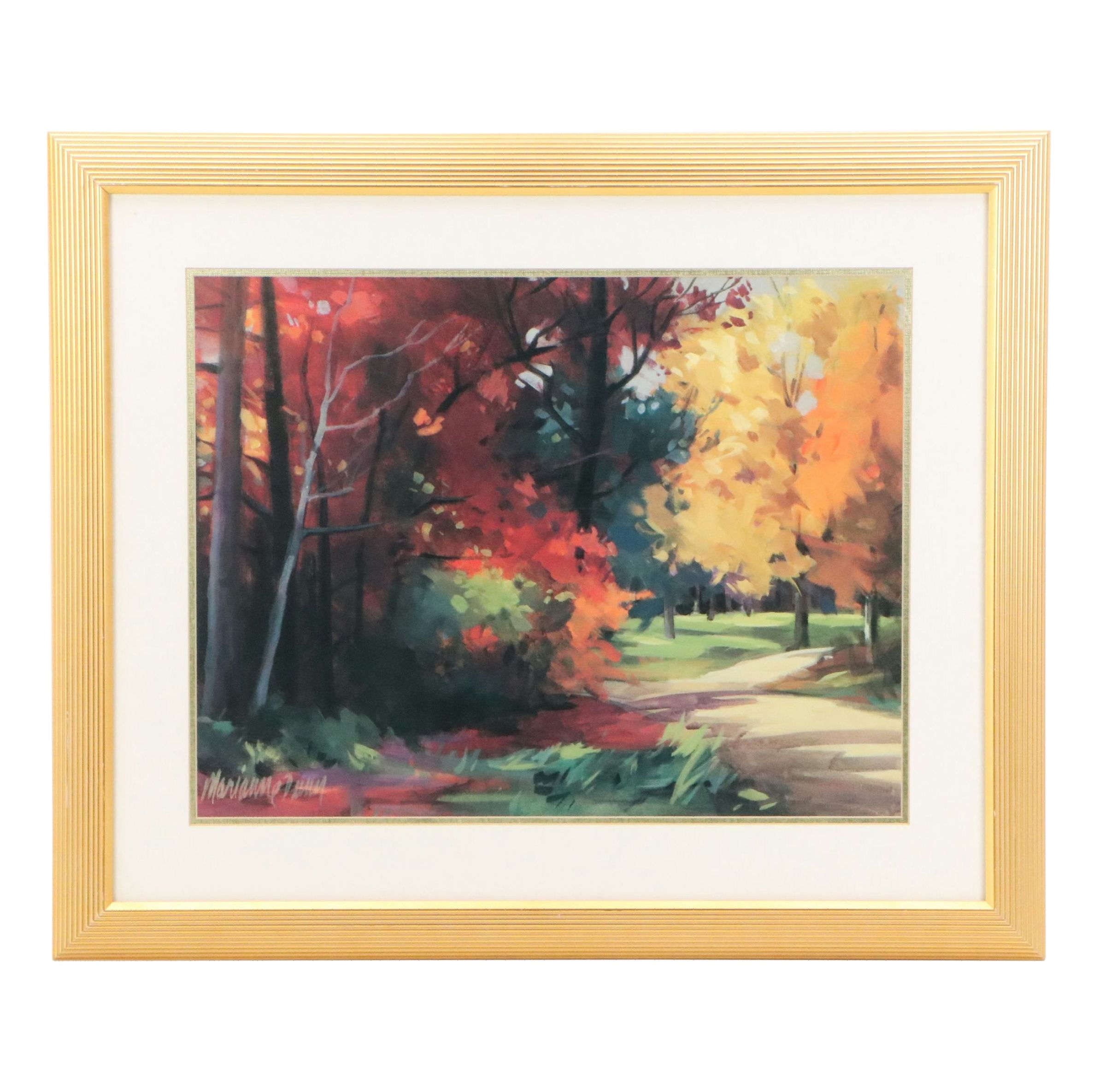 Marianne Dunn Offset Lithograph "Bend in the Road," 21st Century