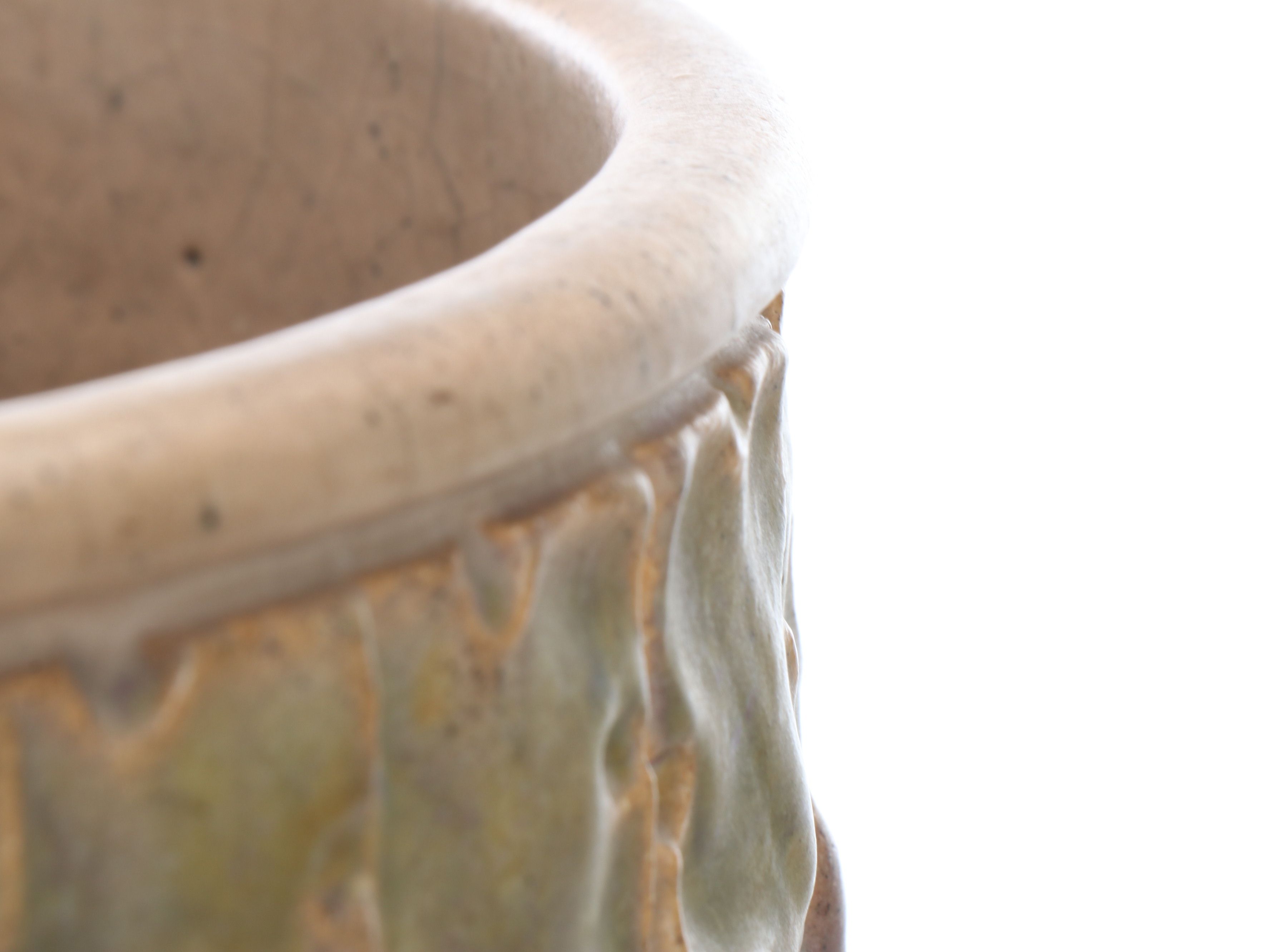 Rookwood Pottery Vellum Glaze Reticulated Umbrella Stand, 1917