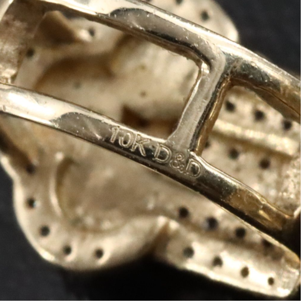 10K 0.69 CTW Diamond Cross Pendant