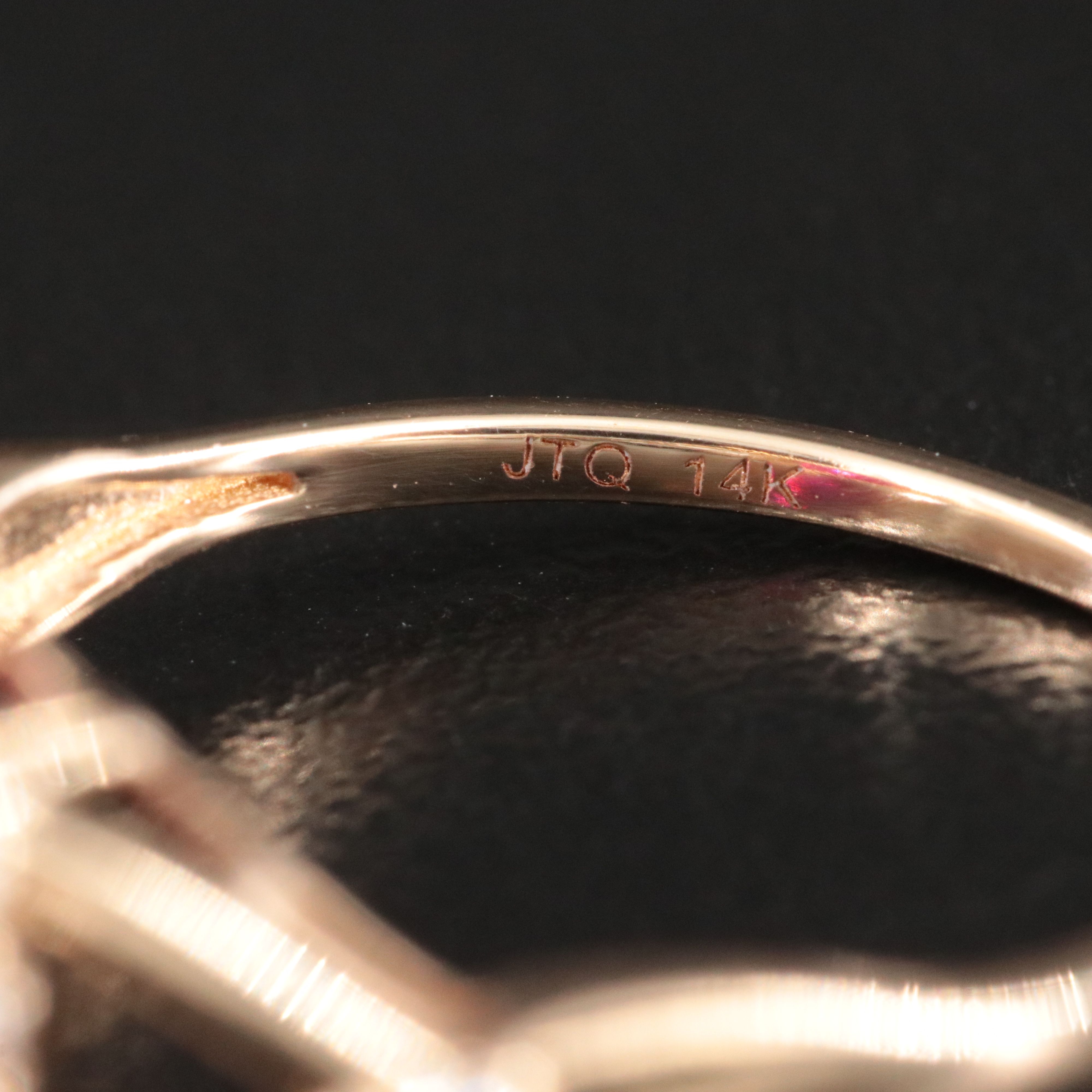 14K 1.80 CT Lab Grown Ruby and Moissanite Ring