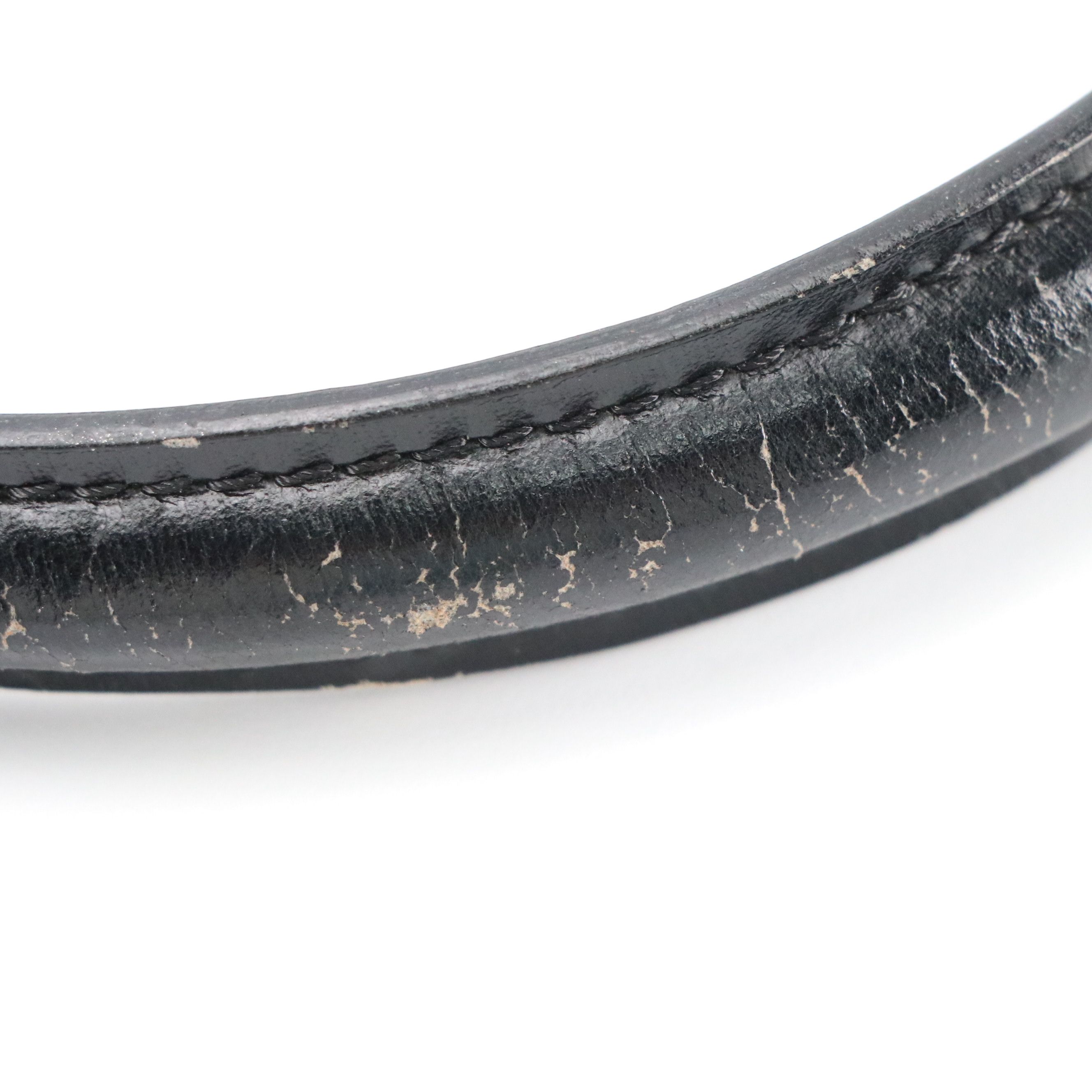 Celine Top Handle Foldover Handbag in Black Leather