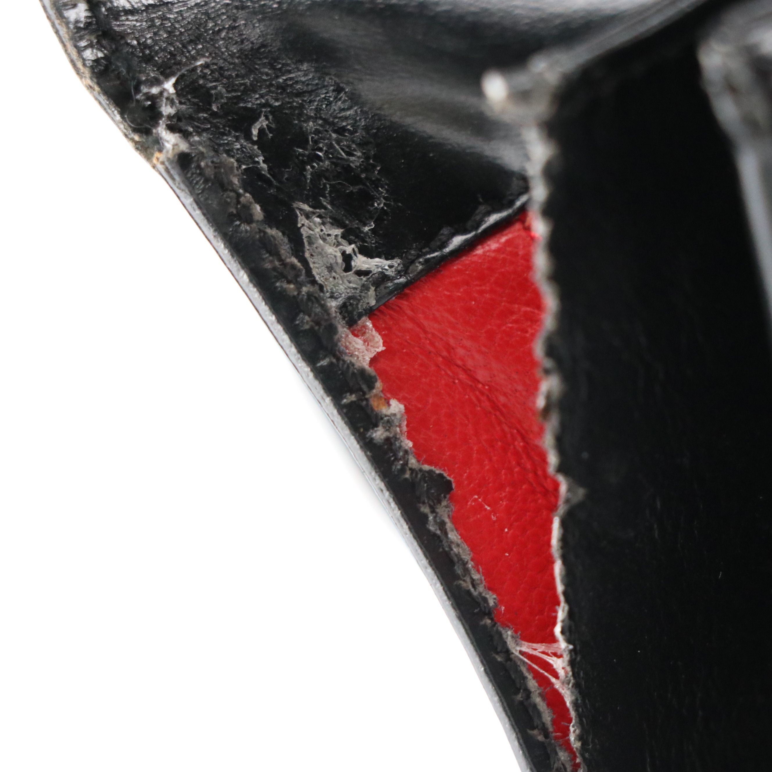 Celine Top Handle Foldover Handbag in Black Leather