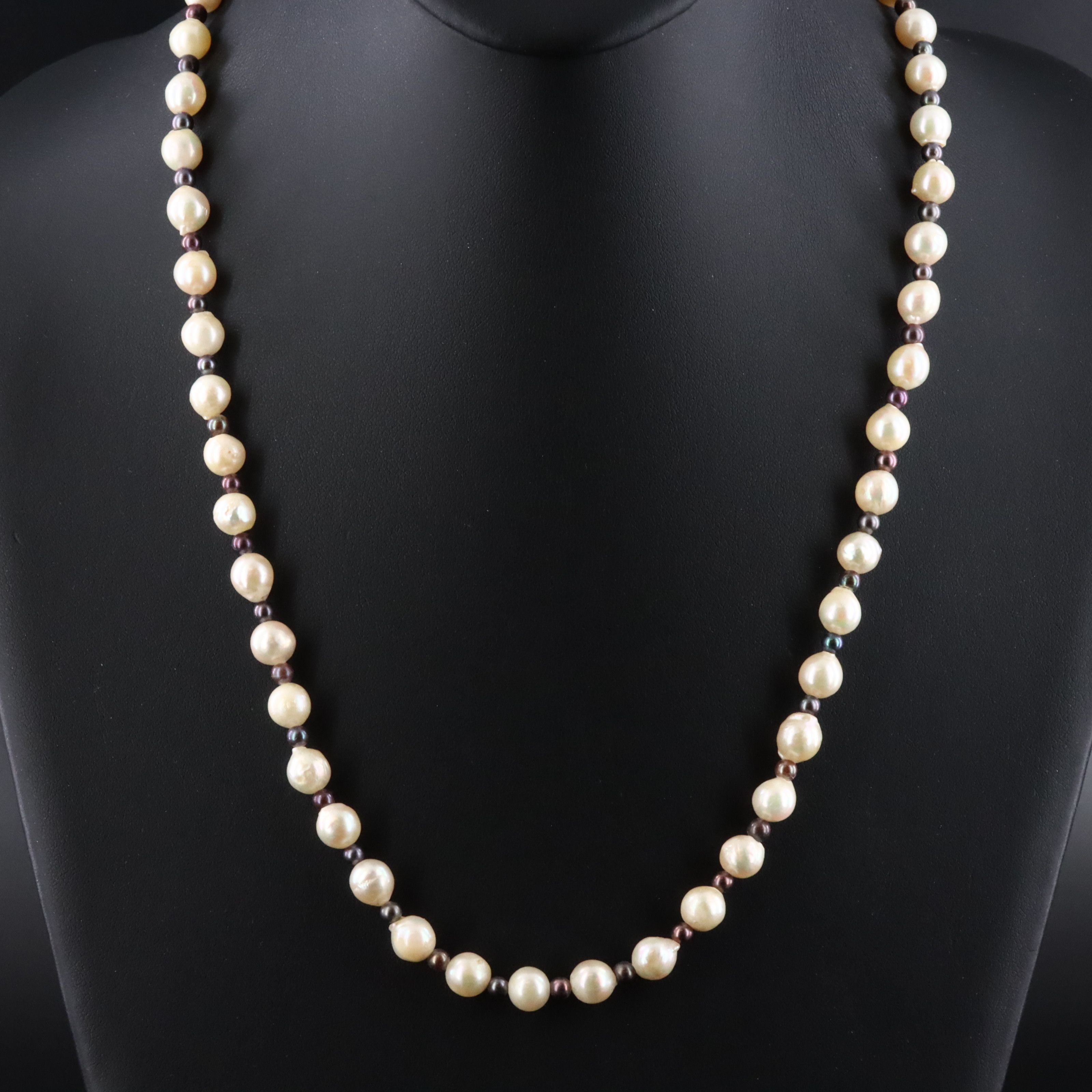 Pearl Necklace with 14K Clasp