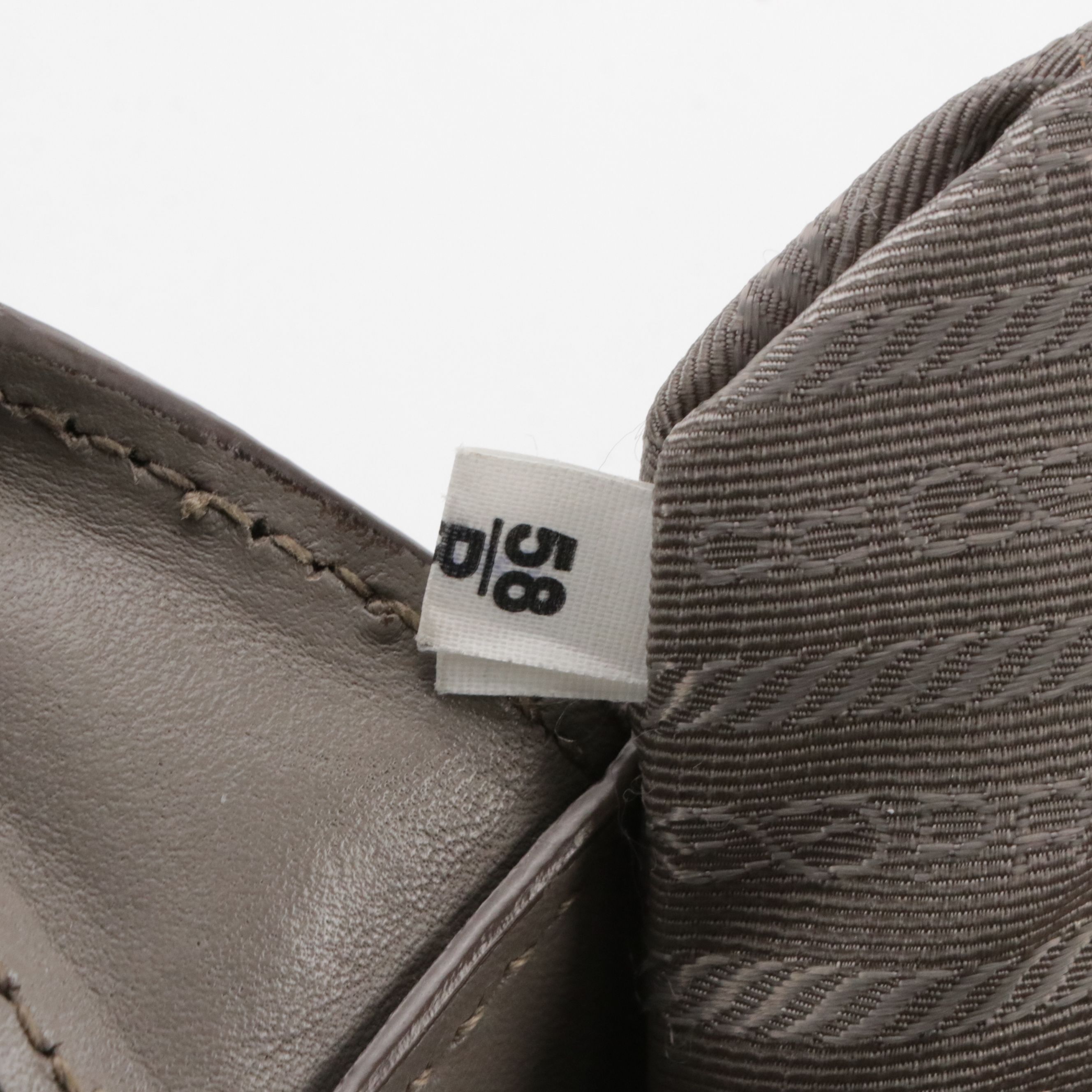 Prada Two-Way Tote Bag in Smooth Grey Calfskin Leather