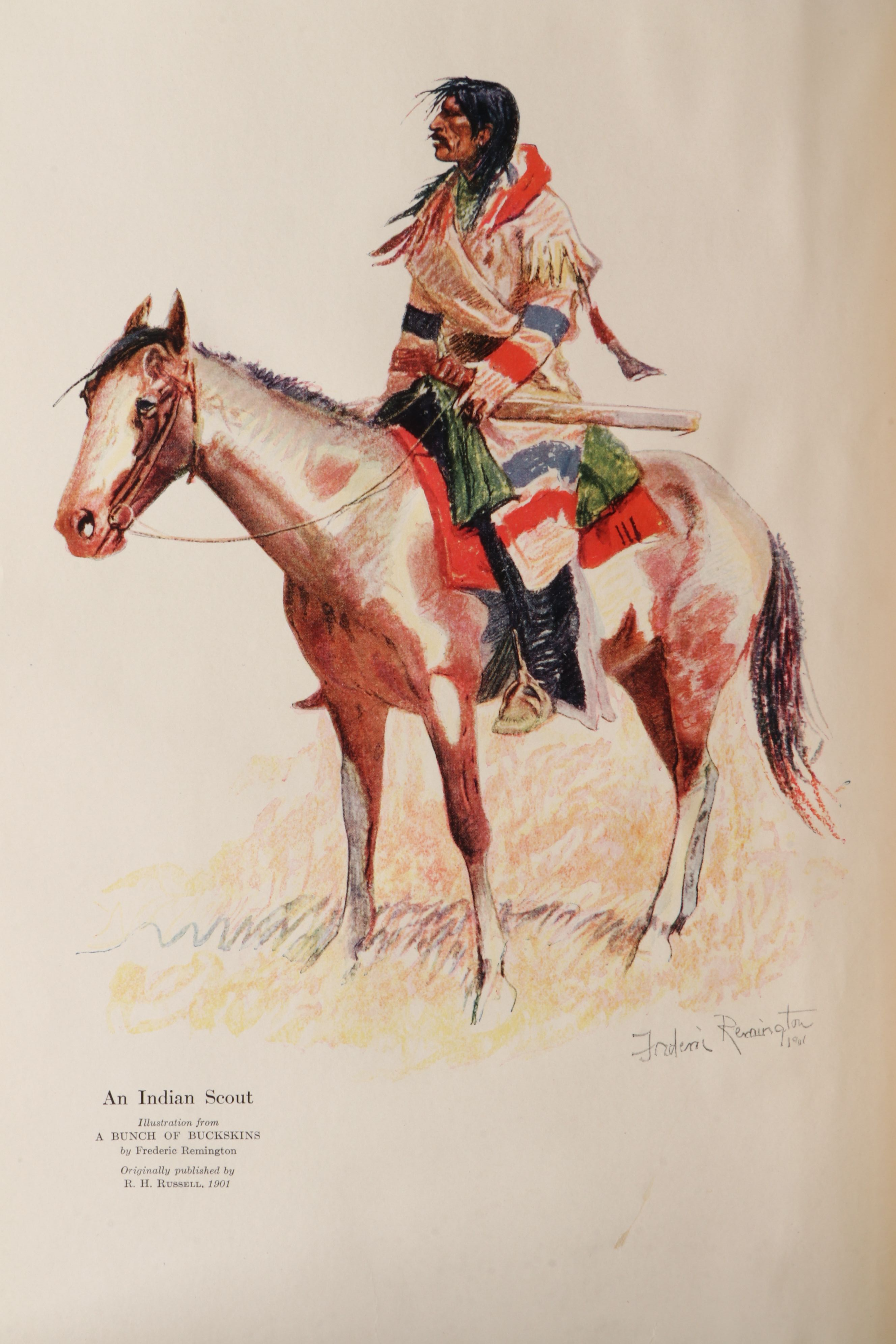 Frederic Remington Illustrated First Edition "The Book of the American Indian"
