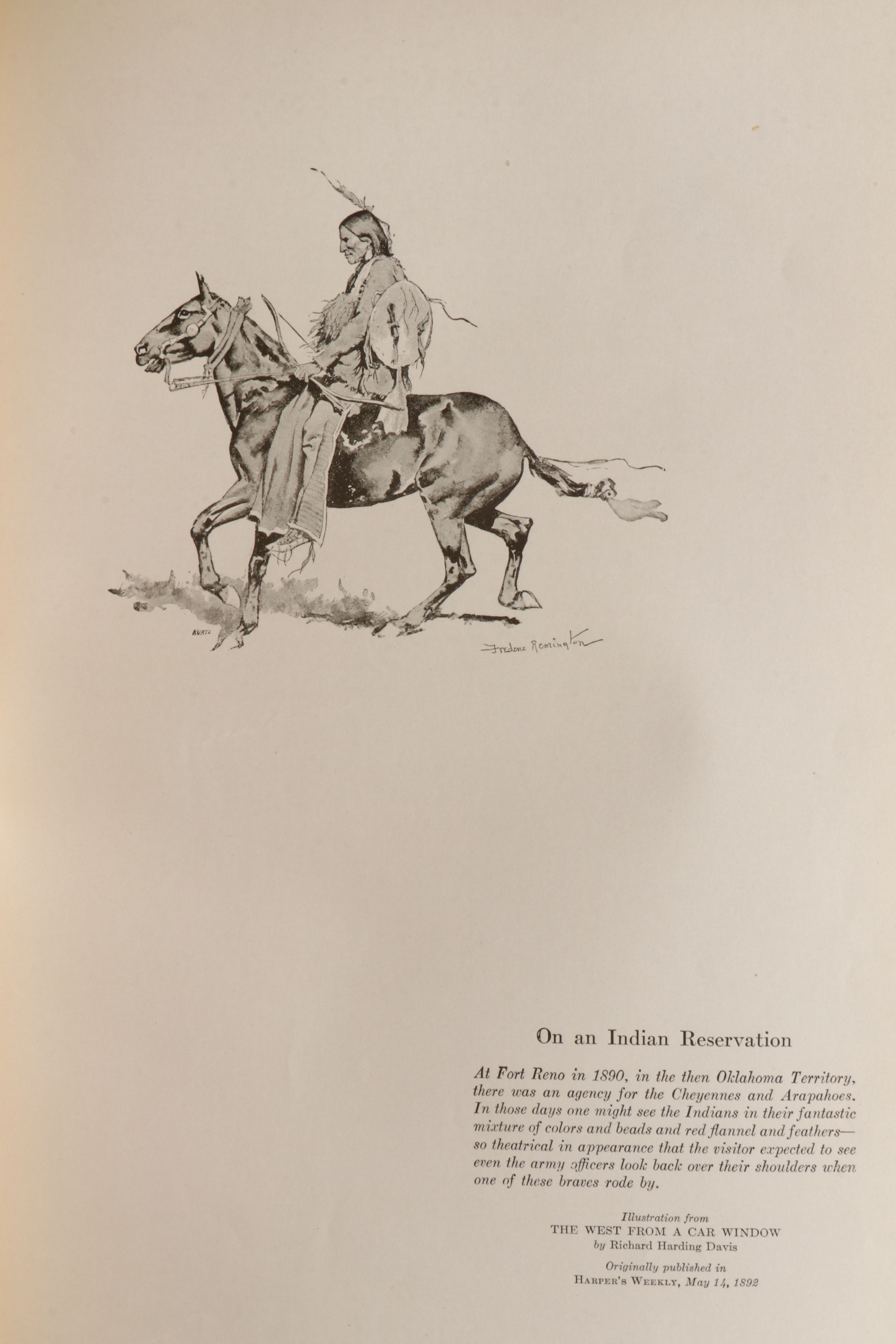 Frederic Remington Illustrated First Edition "The Book of the American Indian"