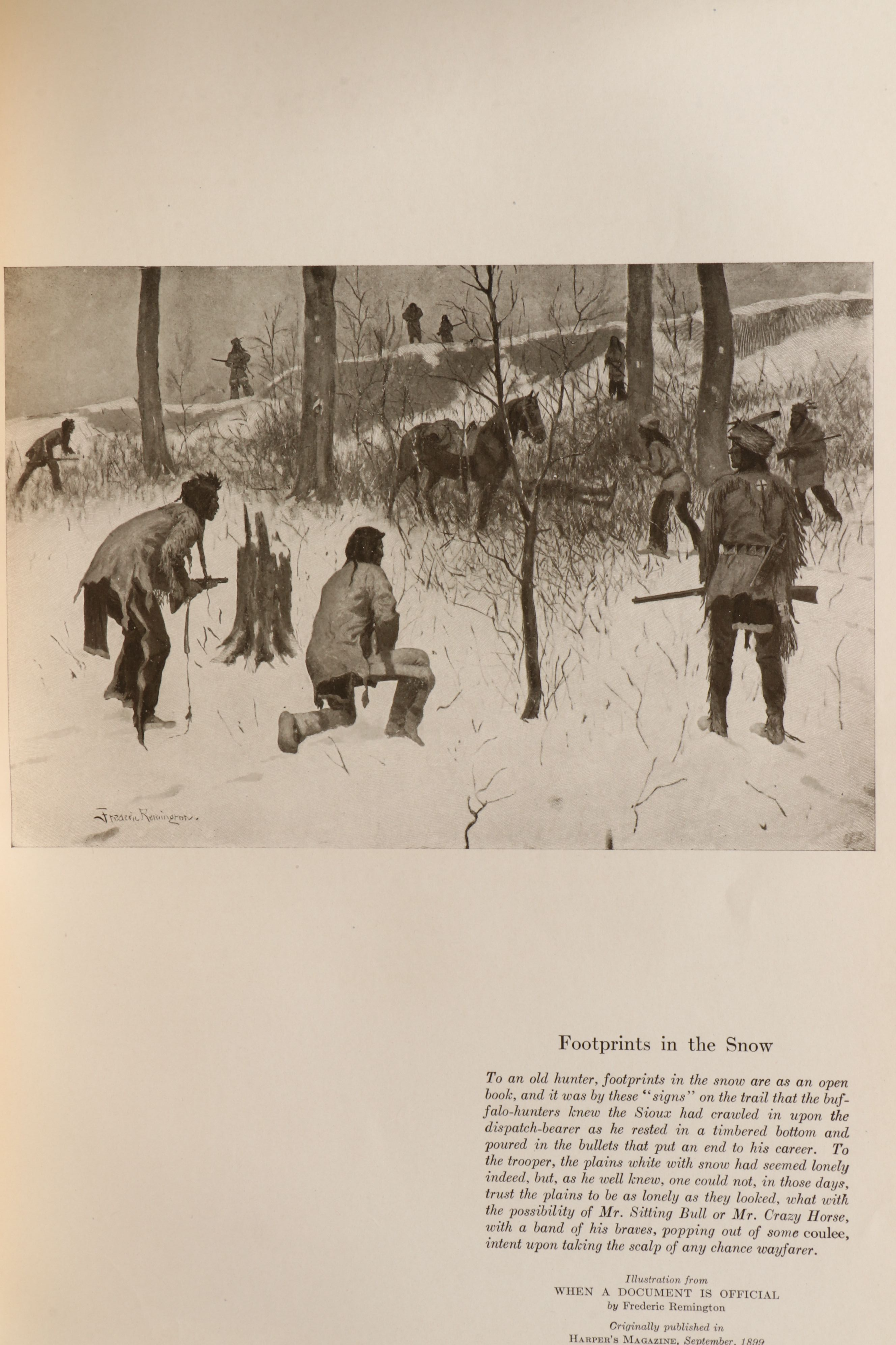 Frederic Remington Illustrated First Edition "The Book of the American Indian"