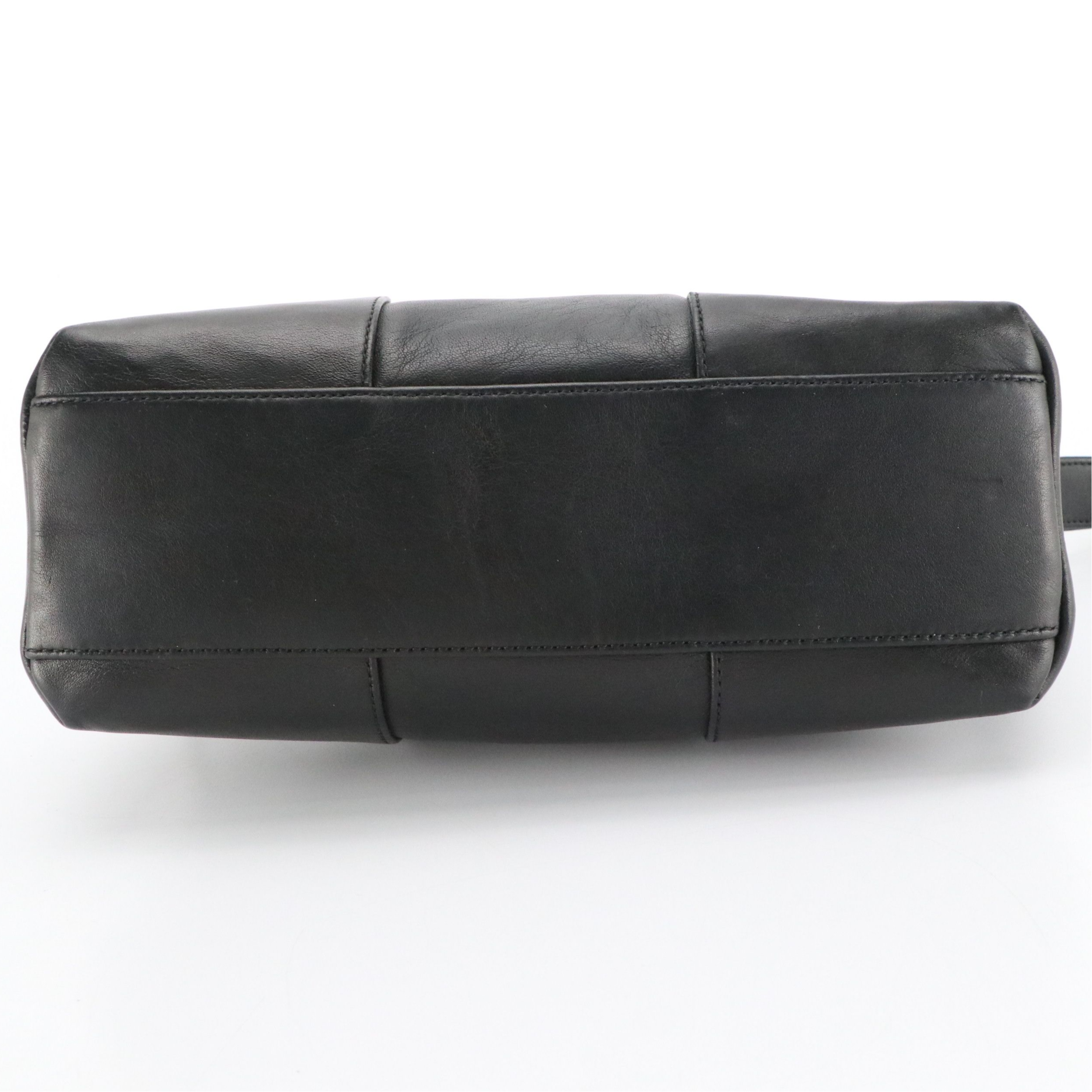 Loewe Anagram Zip-Around Pouch in Black Calfskin Leather